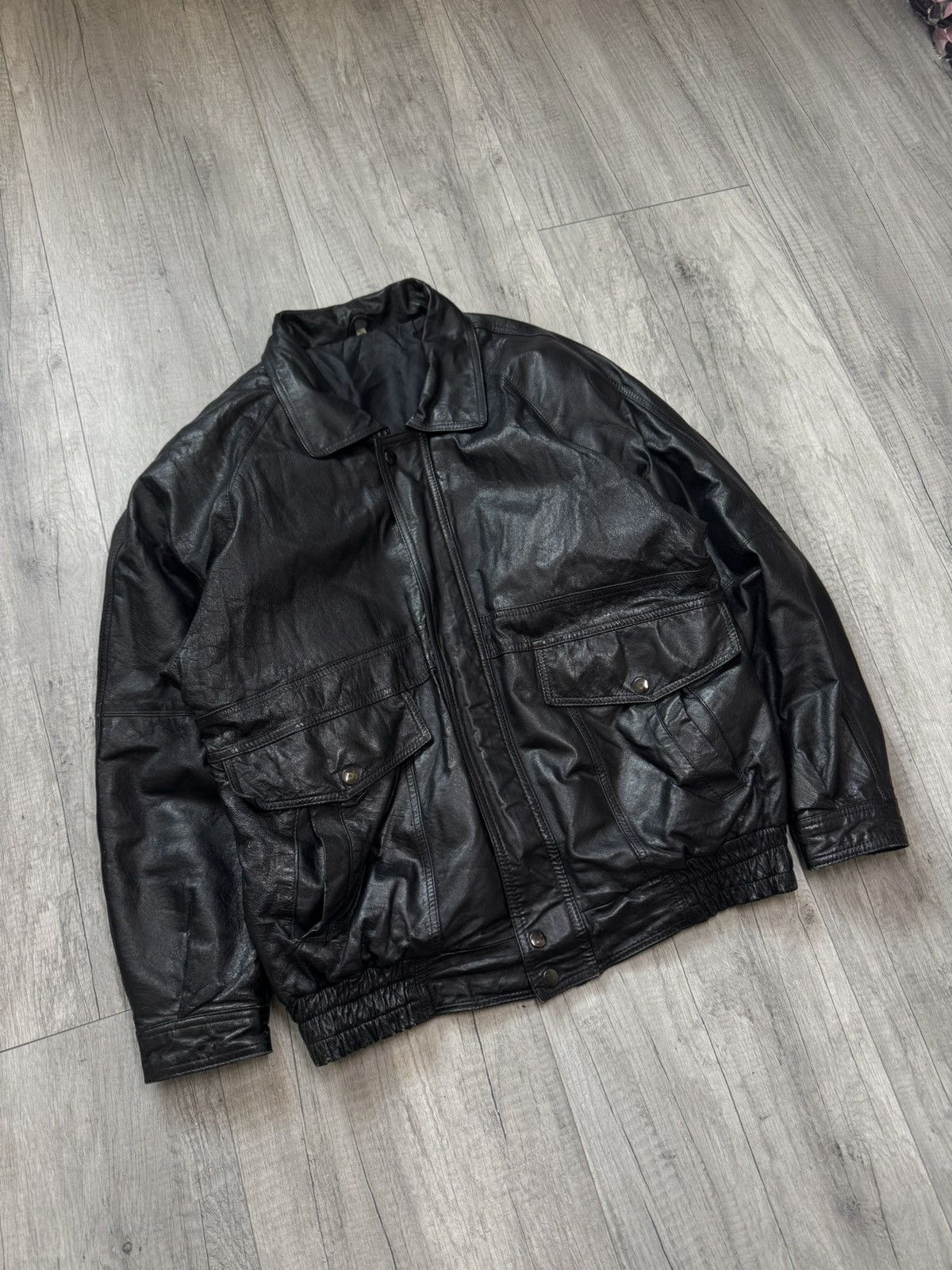 Vintage Vintage leather jacket L retro avant garde motor Size US L / EU 52-54 / 3 - 2 Thumbnail