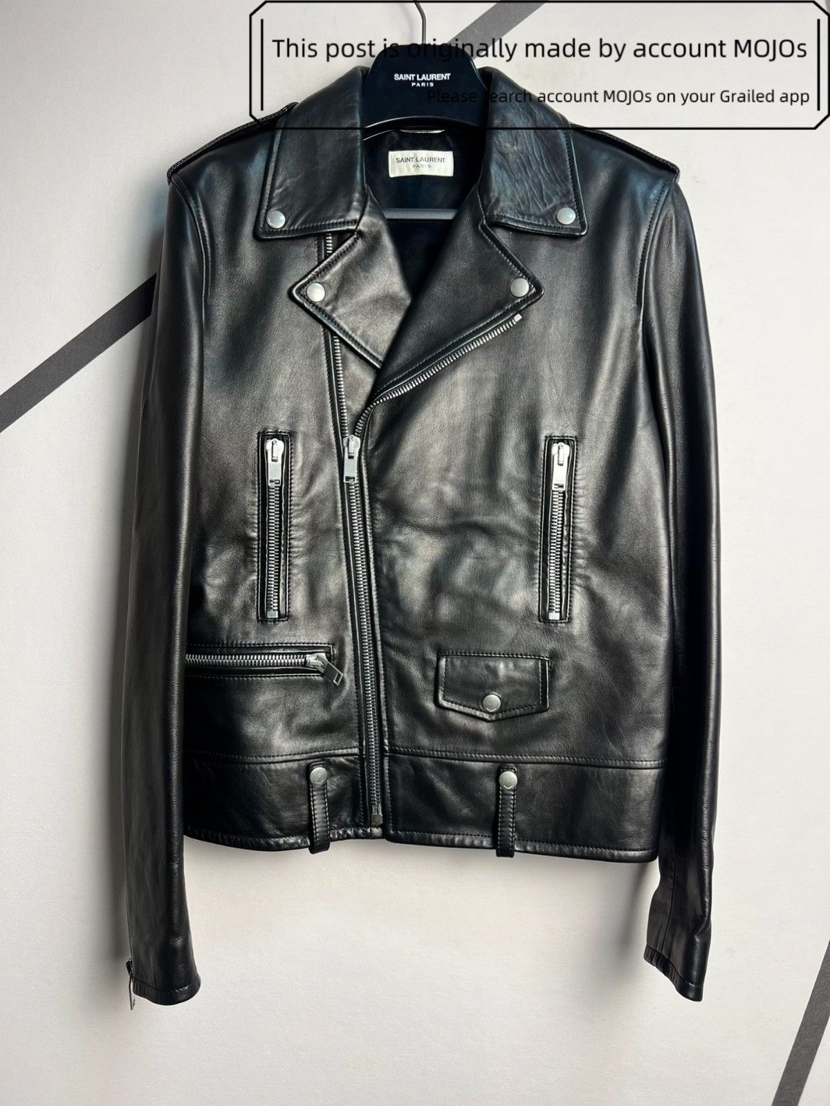 【最終価格】SAINT LAURENT PARIS 15aw L00 44 Hedi Slimane × Saint Laurent Paris saintlaurent 15fw black zipper