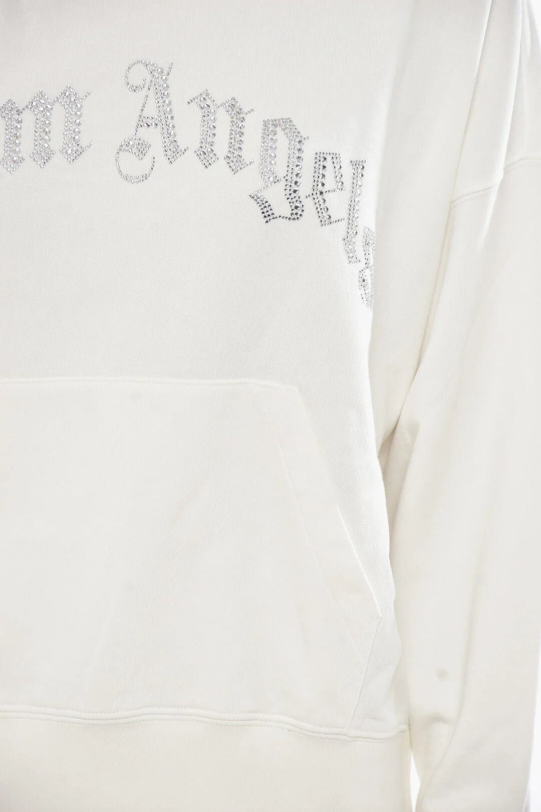 Palm Angels og1mm0326 Hooded Sweatshirt in White Size L / US 10 / IT 46 - 3 Thumbnail
