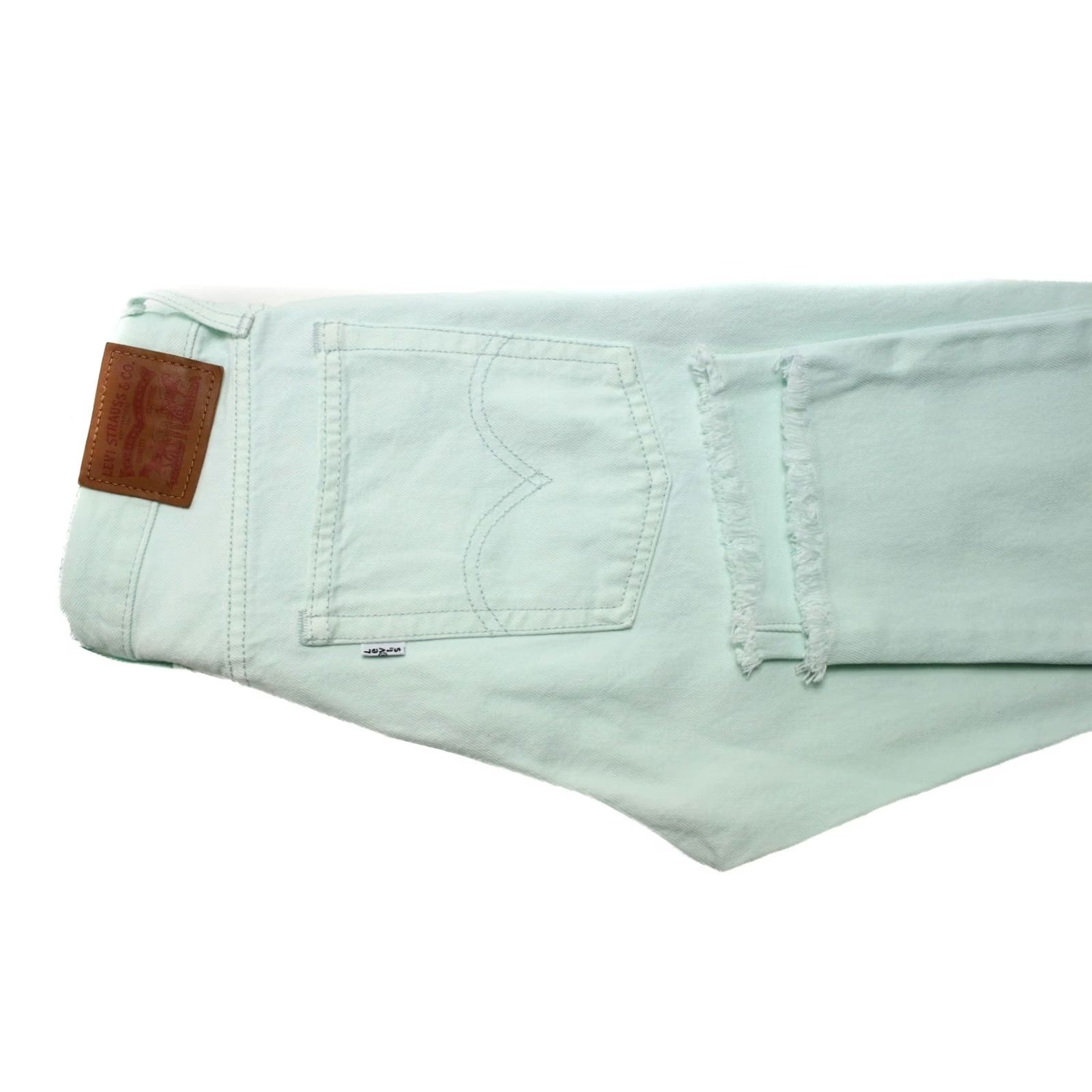 Levi's Levi's Women's Jeans W26 Slim Fit Button Mint Green 22861 Distressed Size 26" / US 2 / IT 38 - 5 Thumbnail