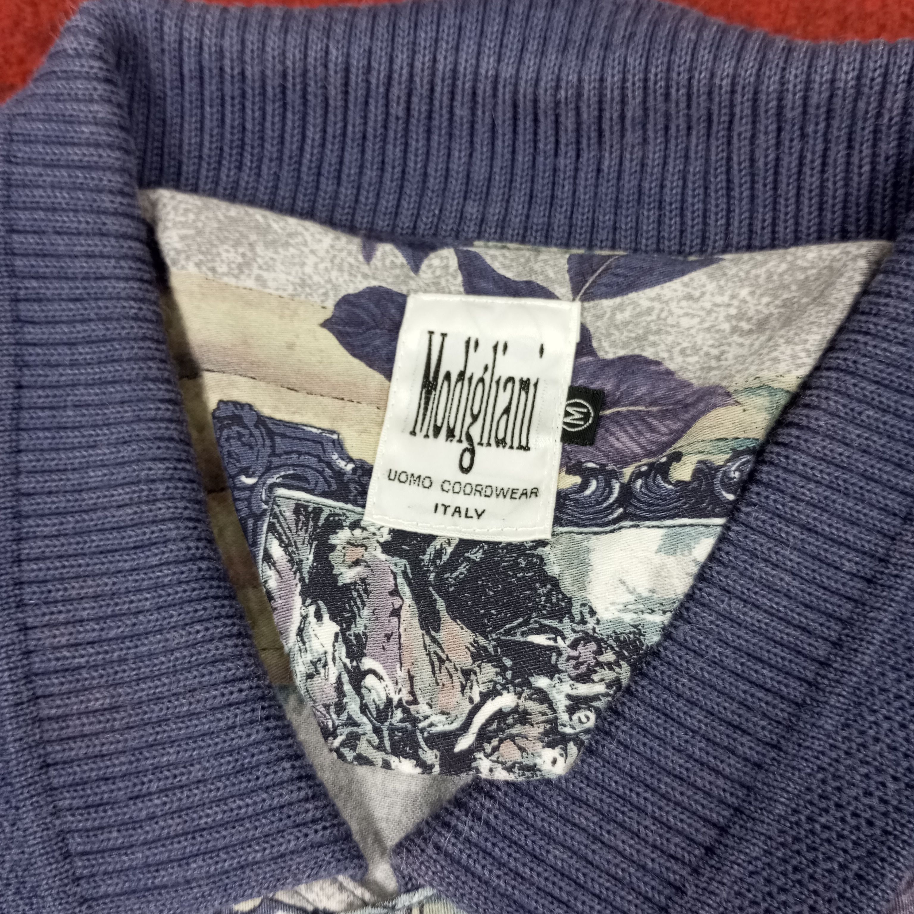 Vintage Modigliani Nice Design Collar Sweatshirt Size US M / EU 48-50 / 2 - 4 Thumbnail
