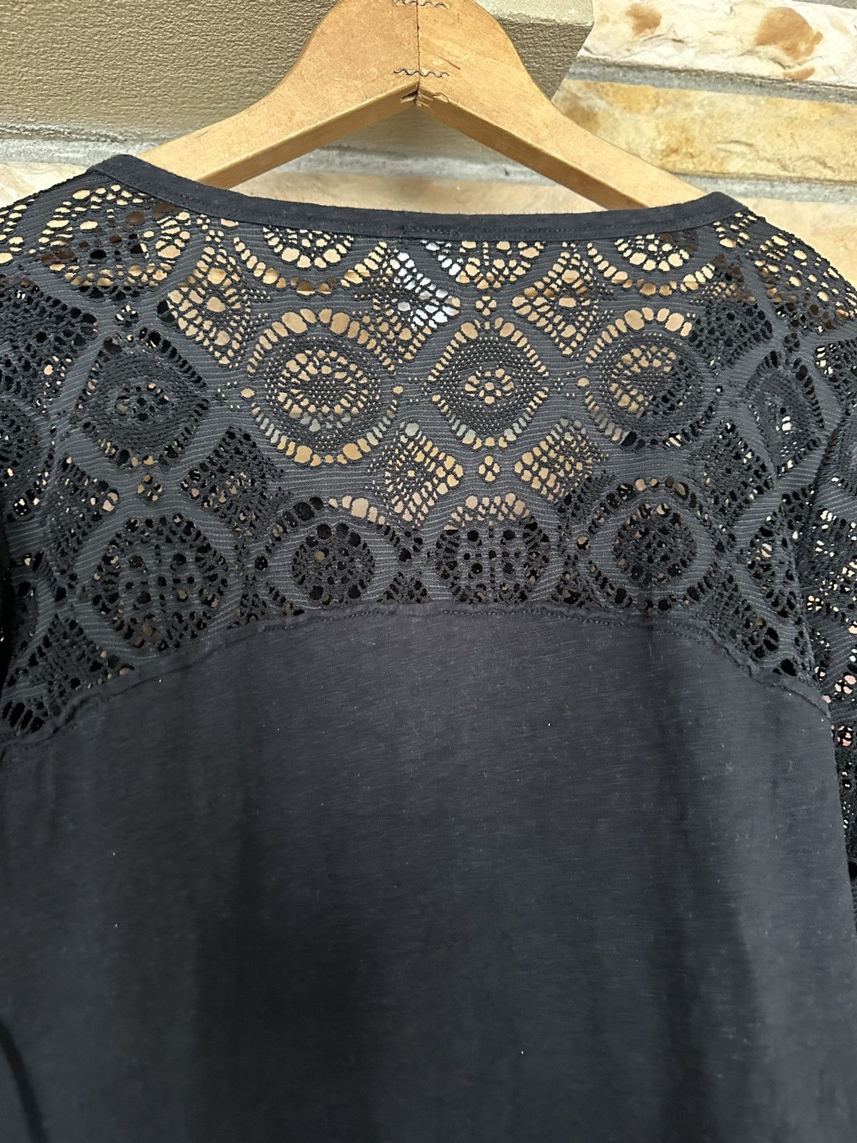 Affliction Vintage Y2K Affliction Lace Knit Graphic Tee Size L / US 10 / IT 46 - 5 Thumbnail