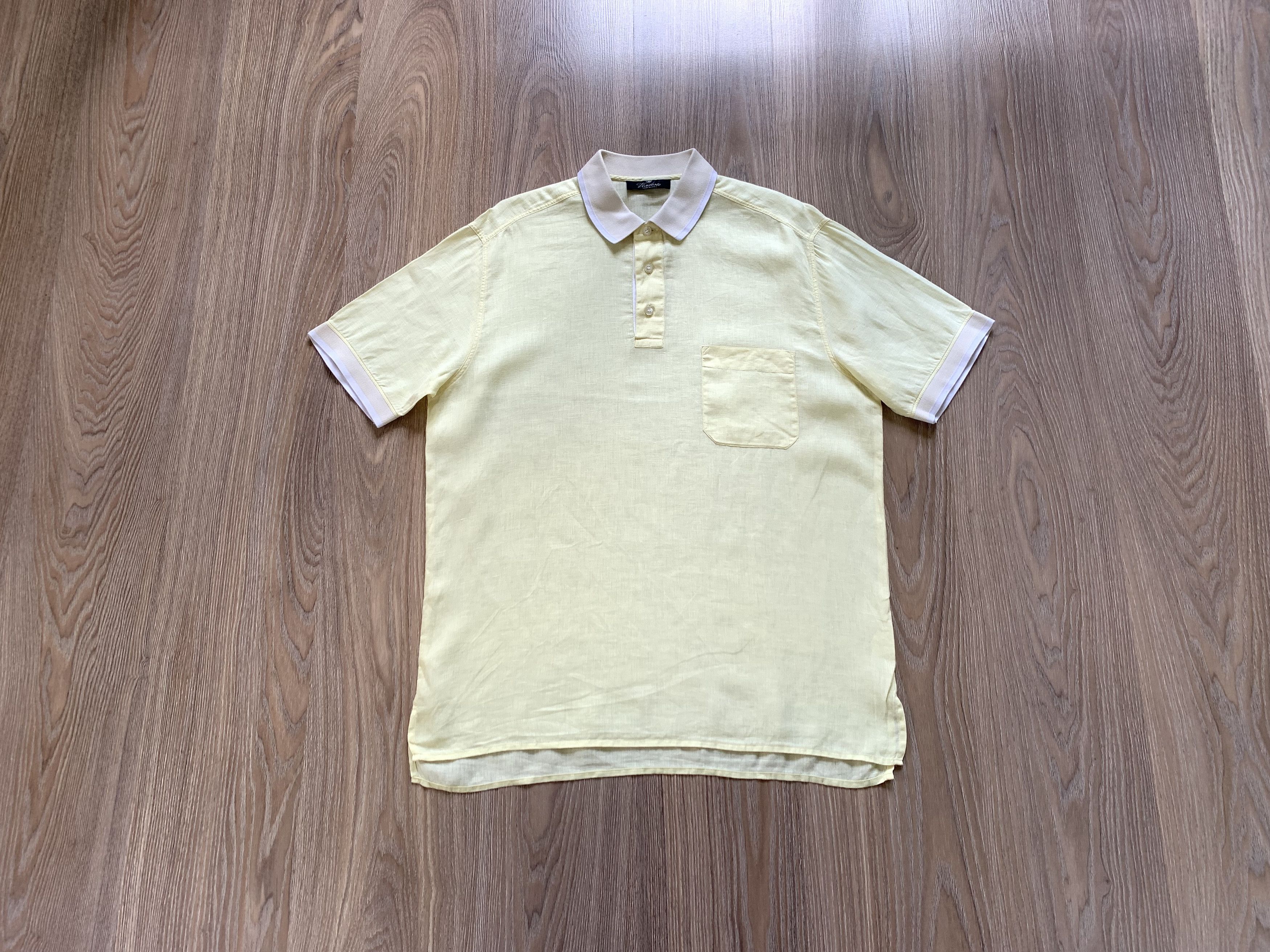 Other Viadeste Mens Linen Pocket Polo T-Shirt Size US L / EU 52-54 / 3 - 10 Thumbnail