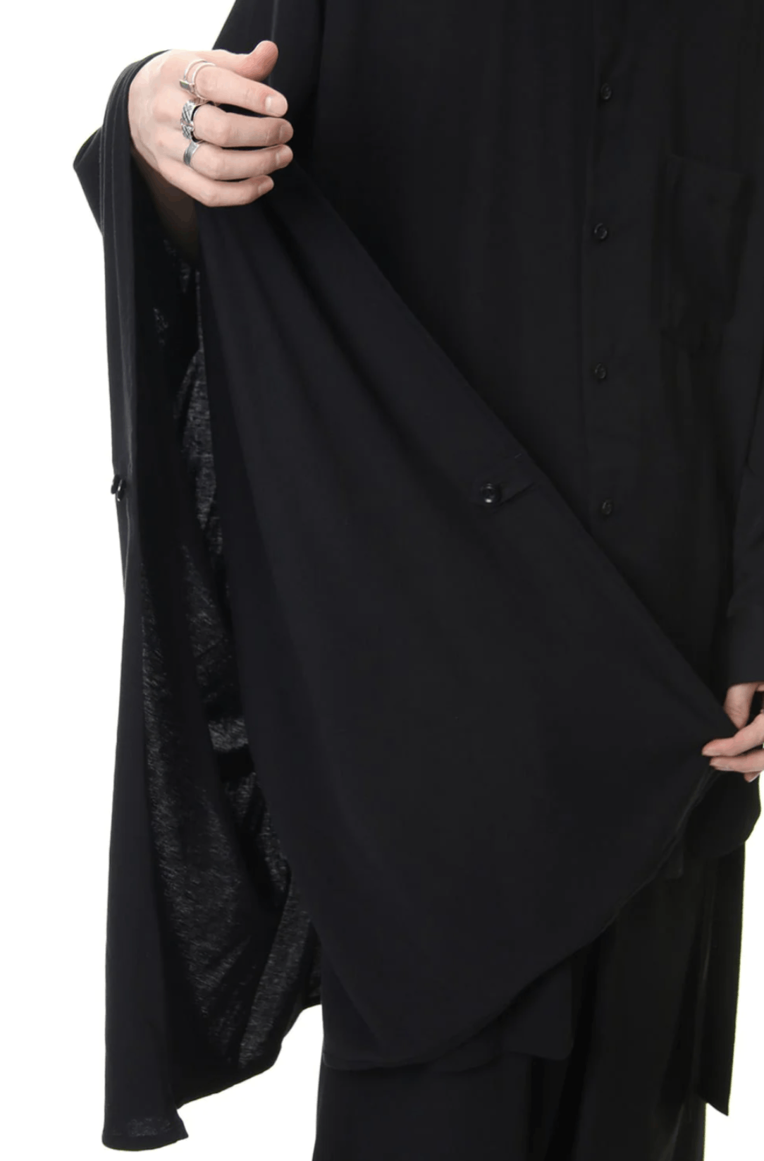 Ground Y × Yohji Yamamoto Yohji Yamamoto Ground Y - Shirt /Cloak Manto Docking Shirt Size US L / EU 52-54 / 3 - 17 Thumbnail
