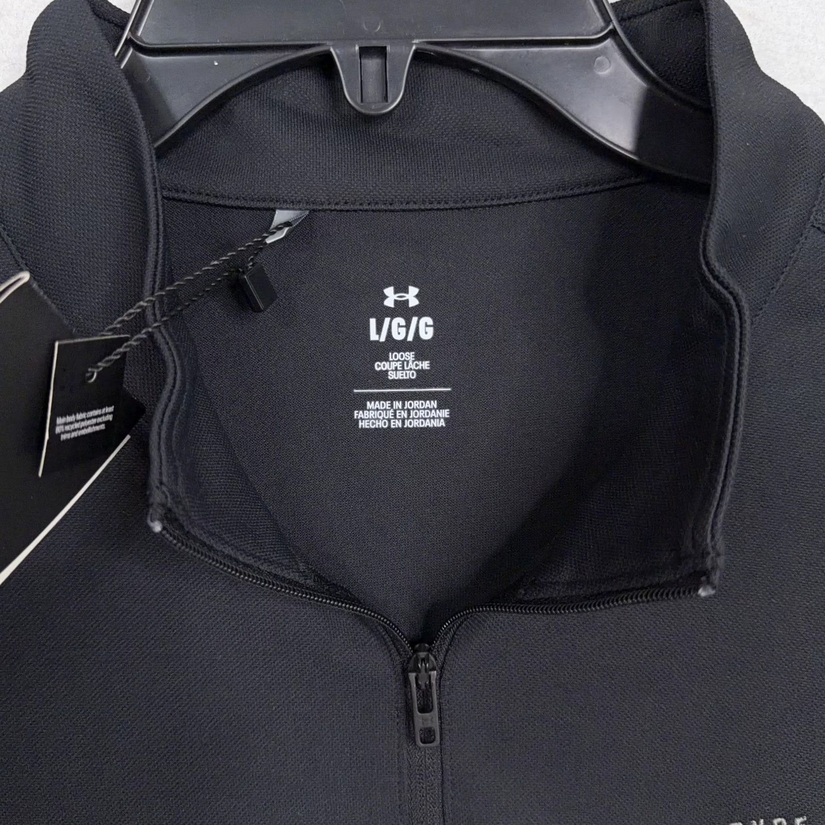 Under Armour Under Armour Pullover Mens Large Black 1/4 Zip Bryce Canyon Utah UPF 50 Hiking Mock Neck Long Sleeve Logo Size US L / EU 52-54 / 3 - 4 Thumbnail