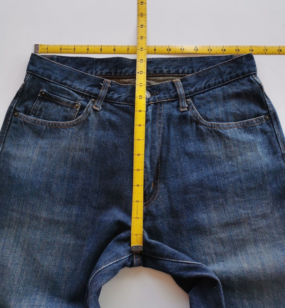 If Six Was Nine Goldrush Bootcuts Denim Jeans Size US 32 / EU 48 - 11 Thumbnail