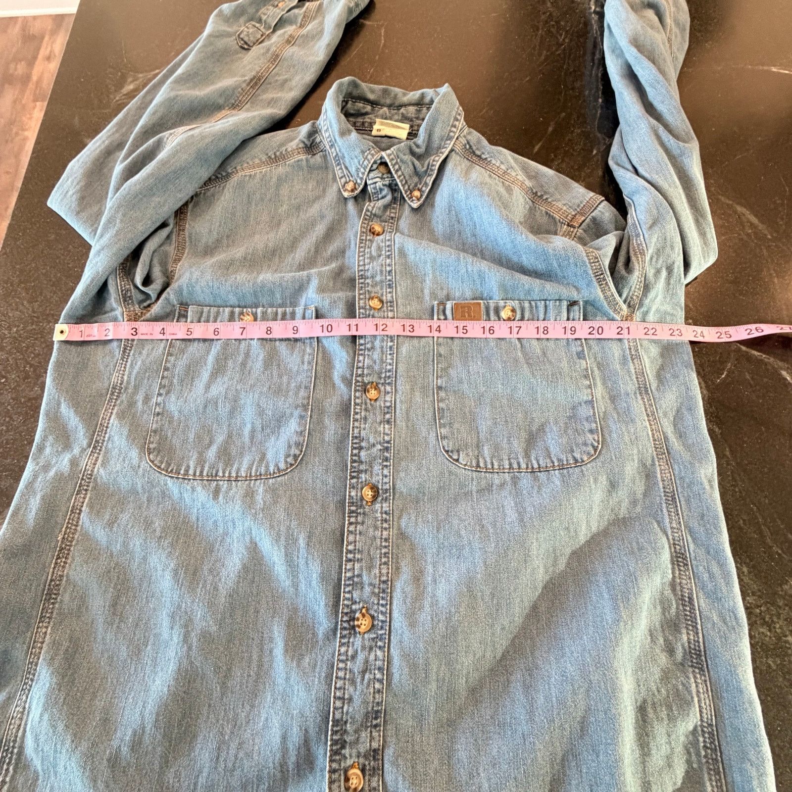 Wrangler Wrangler Riggs Workwear Denim Utility Shirt Large Workwear Size US L / EU 52-54 / 3 - 9 Thumbnail