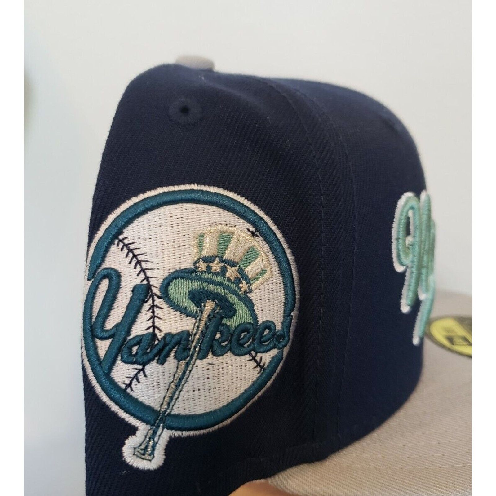 New Era New York Yankees Hat Size 7 3/8 Navy Fitted 59Fifty New Era Size ONE SIZE - 3 Thumbnail