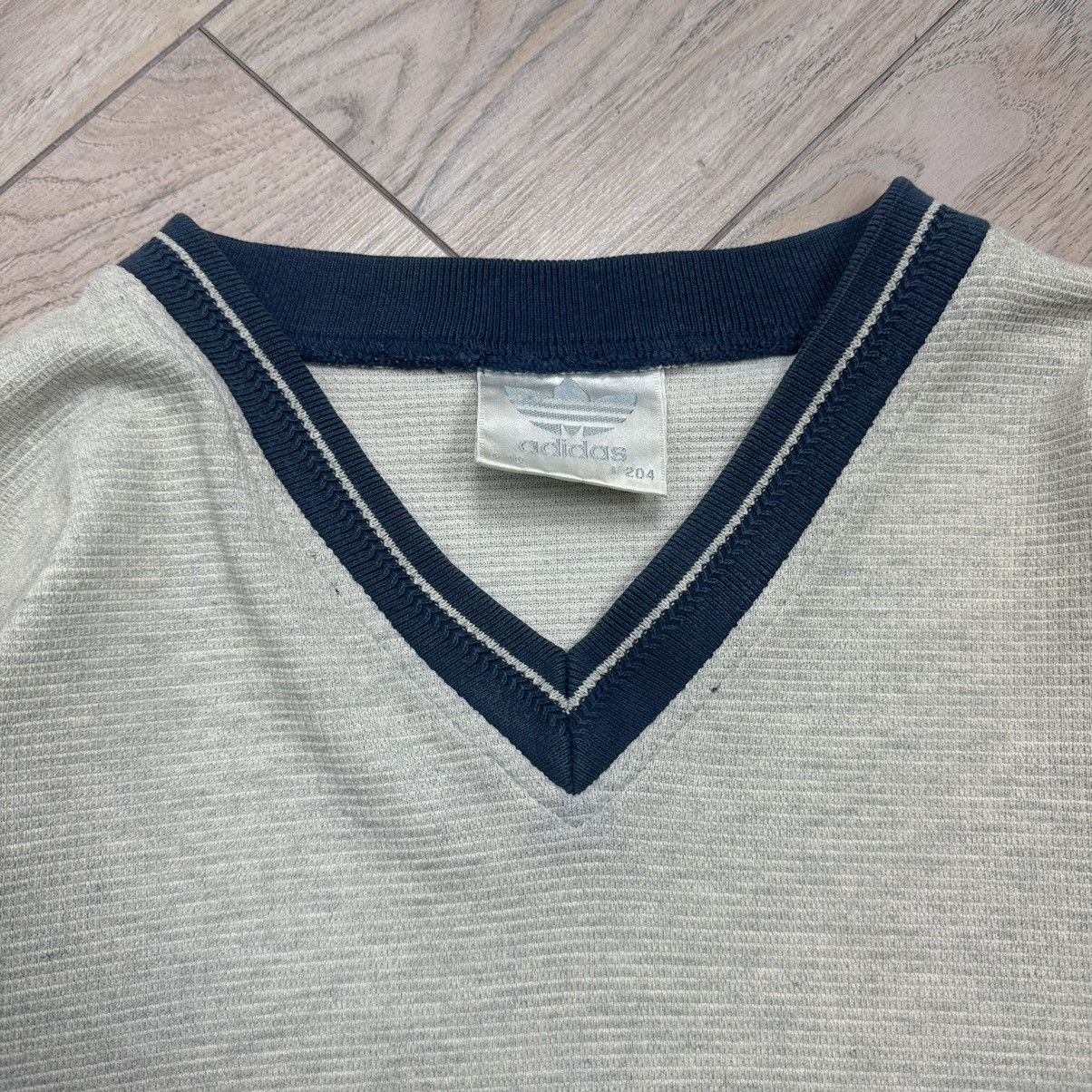 Adidas Vintage 90s Adidas Originals V-Neck Thermal Sweatshirt Size US XL / EU 56 / 4 - 6 Thumbnail