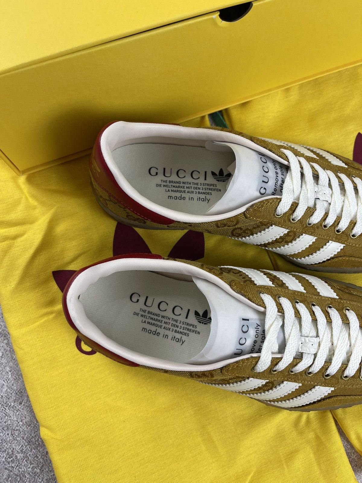 Adidas × Gucci Adidas x Gucci Gazelle GG Monogram Sneakers Size 39 1/3 Size US 7.5 / IT 37.5 - 4 Thumbnail