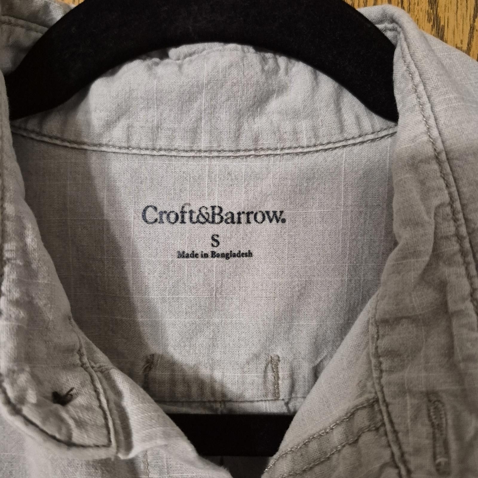 Croft & Barrow Croft & Barrow Light Gray Button-Up Shirt Small Size US S / EU 44-46 / 1 - 3 Thumbnail