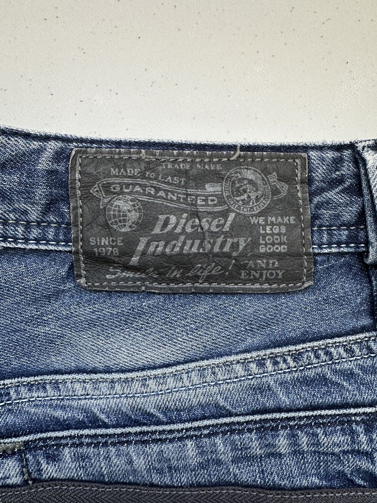 Diesel Vintage Y2k Diesel Larkee Zip Denim Jeans Pants Size US 30 / EU 46 - 6 Thumbnail