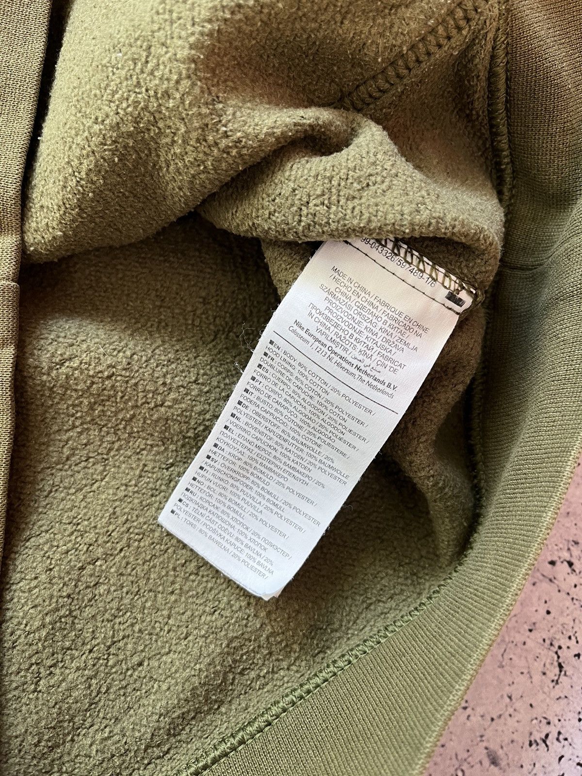 Nike × Vintage Vintage Nike Zip Hoodie Embroidered Logo Khaki Drill Y2K USA Size US M / EU 48-50 / 2 - 6 Thumbnail