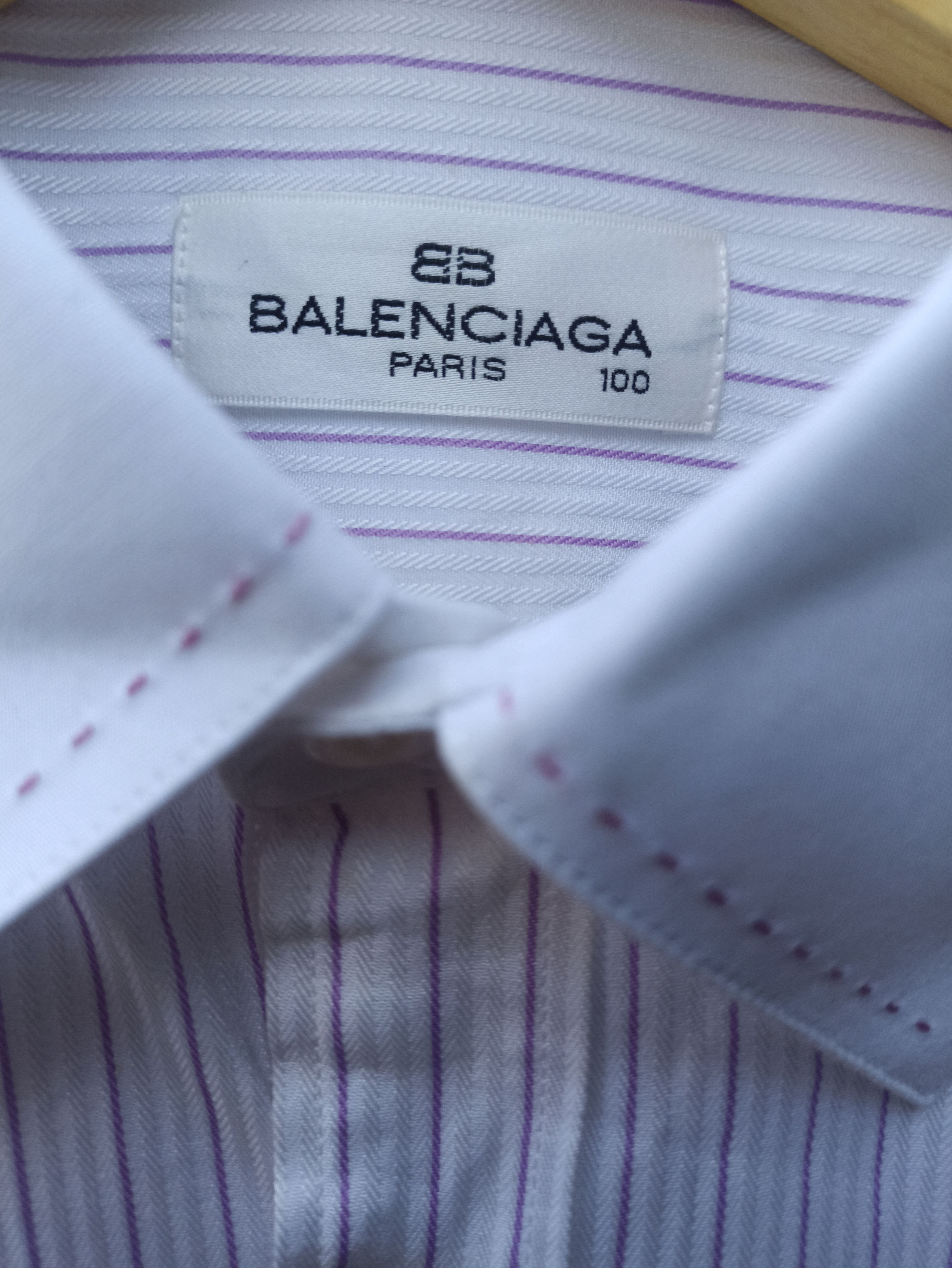 Balenciaga × Vintage Vintage long sleeve striped balenciaga Size US L / EU 52-54 / 3 - 3 Thumbnail