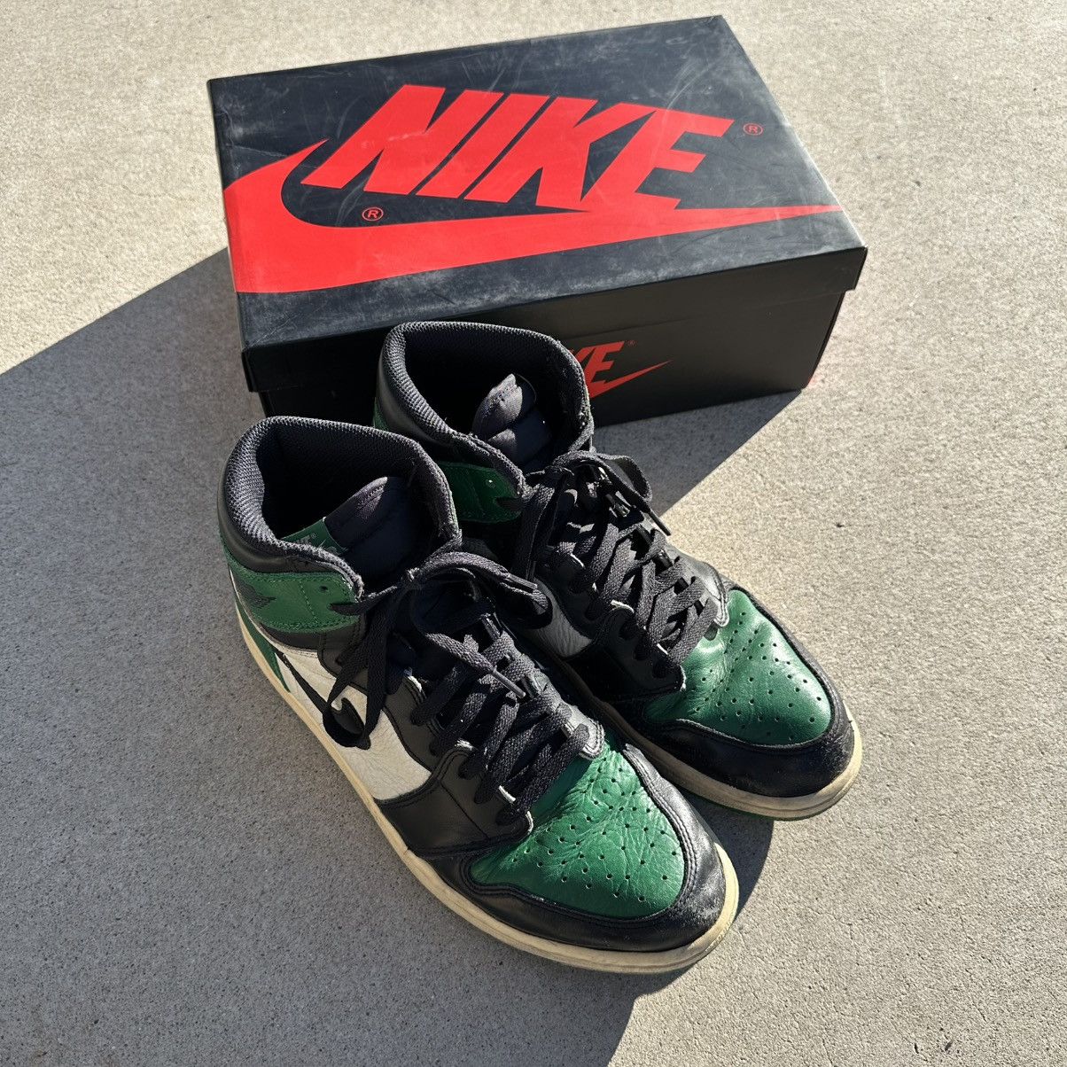 Jordan Brand × Nike × Vintage Air Jordan 1 Retro Pine Green Size US 12 / EU 45 - 1 Thumbnail