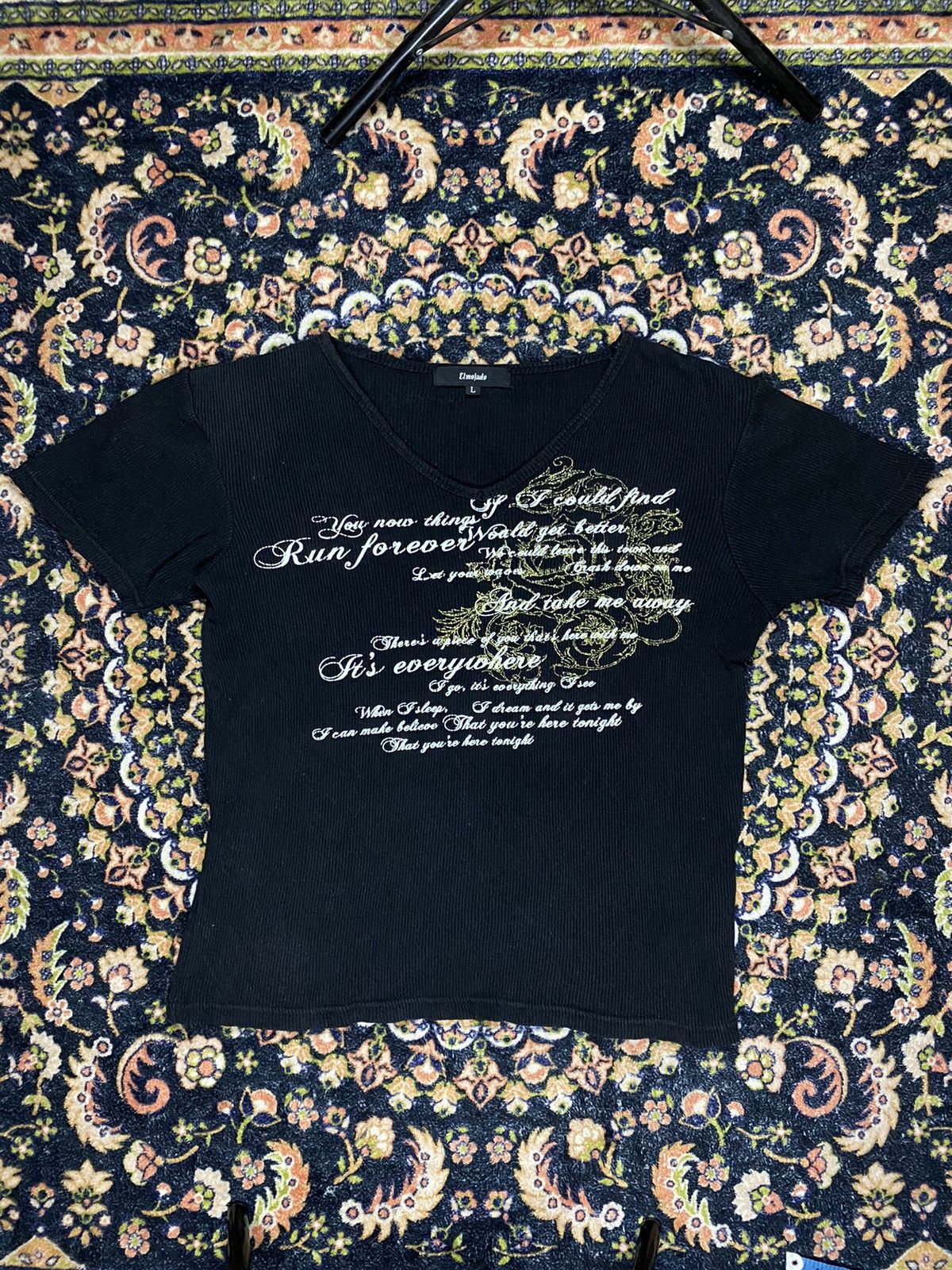 20471120 Poem You now things run forever Punk Style T shirt Size US L / EU 52-54 / 3 - 1 Thumbnail