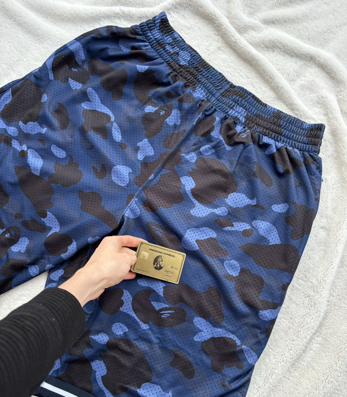 Bape Bape Blue Camo Basketball Shorts Size US 38 / EU 54 - 2 Thumbnail