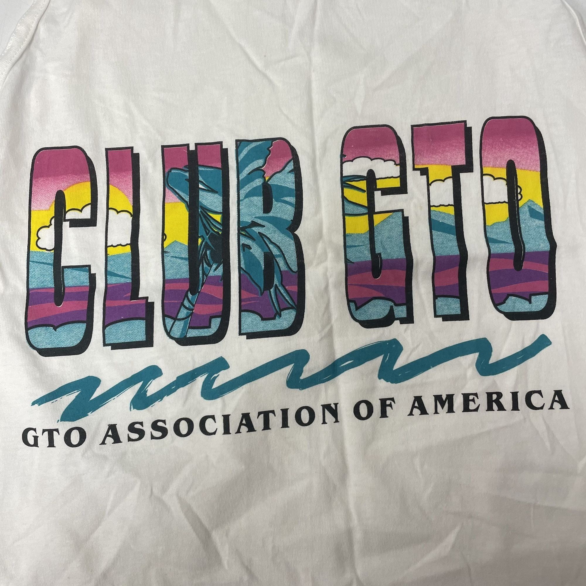Hanes Vtg CLUB GTO Surfer Tank Top Association of America Shirt Size US L / EU 52-54 / 3 - 2 Thumbnail