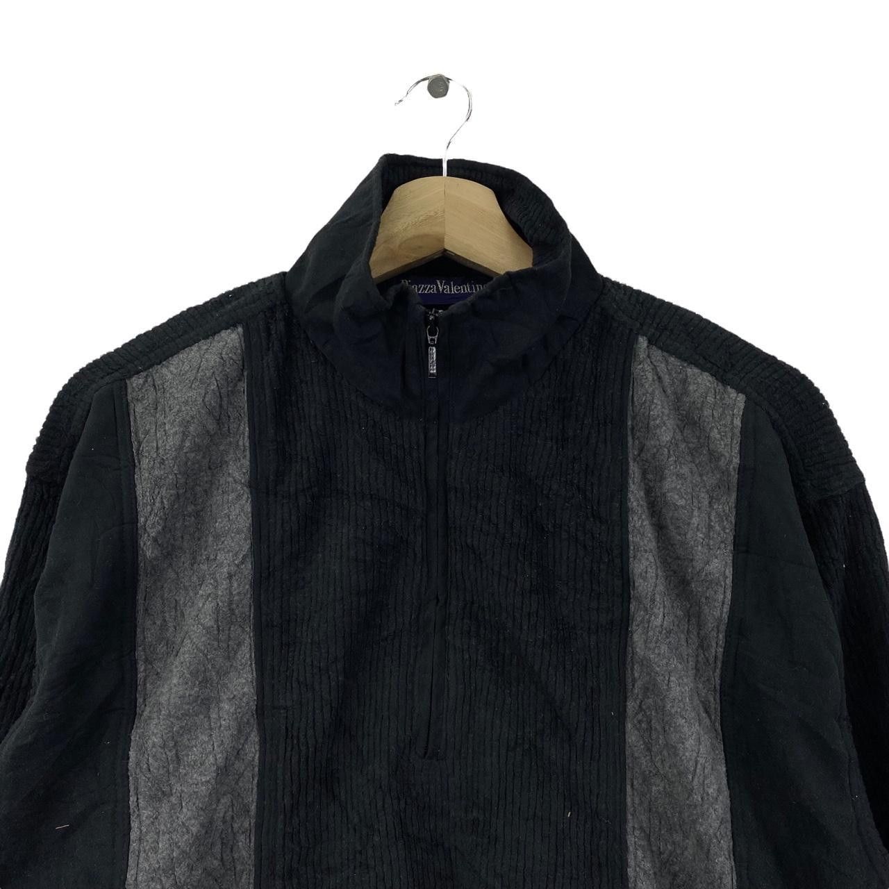 Valentino Vtg 90’ PIZZA VALENTINO ITALY Striped Fleece Jacket Size M / US 6-8 / IT 42-44 - 3 Thumbnail