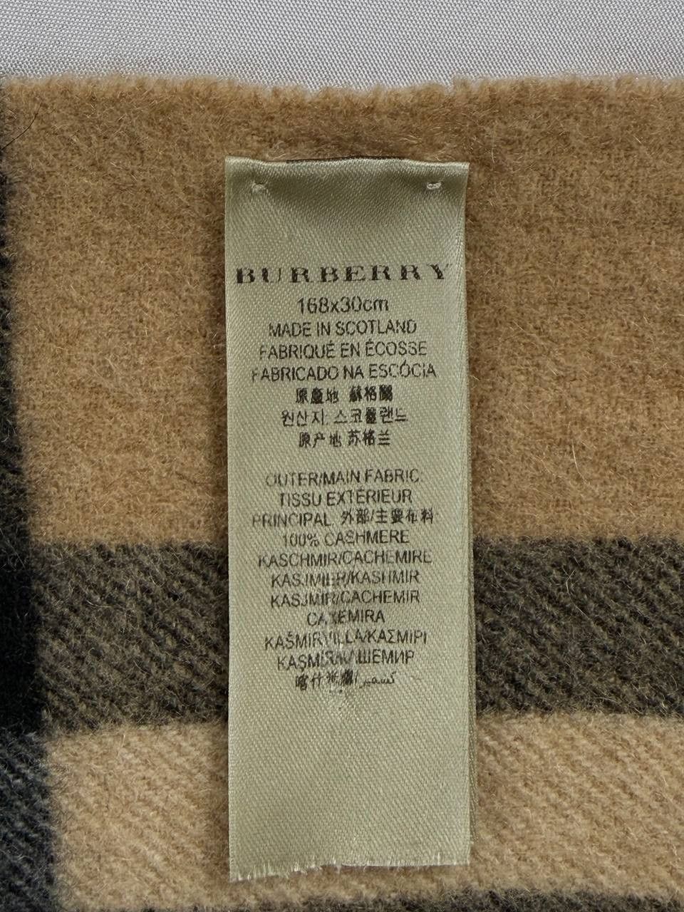 Burberry Burberry Classic Check Cashmere Scarf 'Archive Beige' 168x30 Size ONE SIZE - 5 Thumbnail