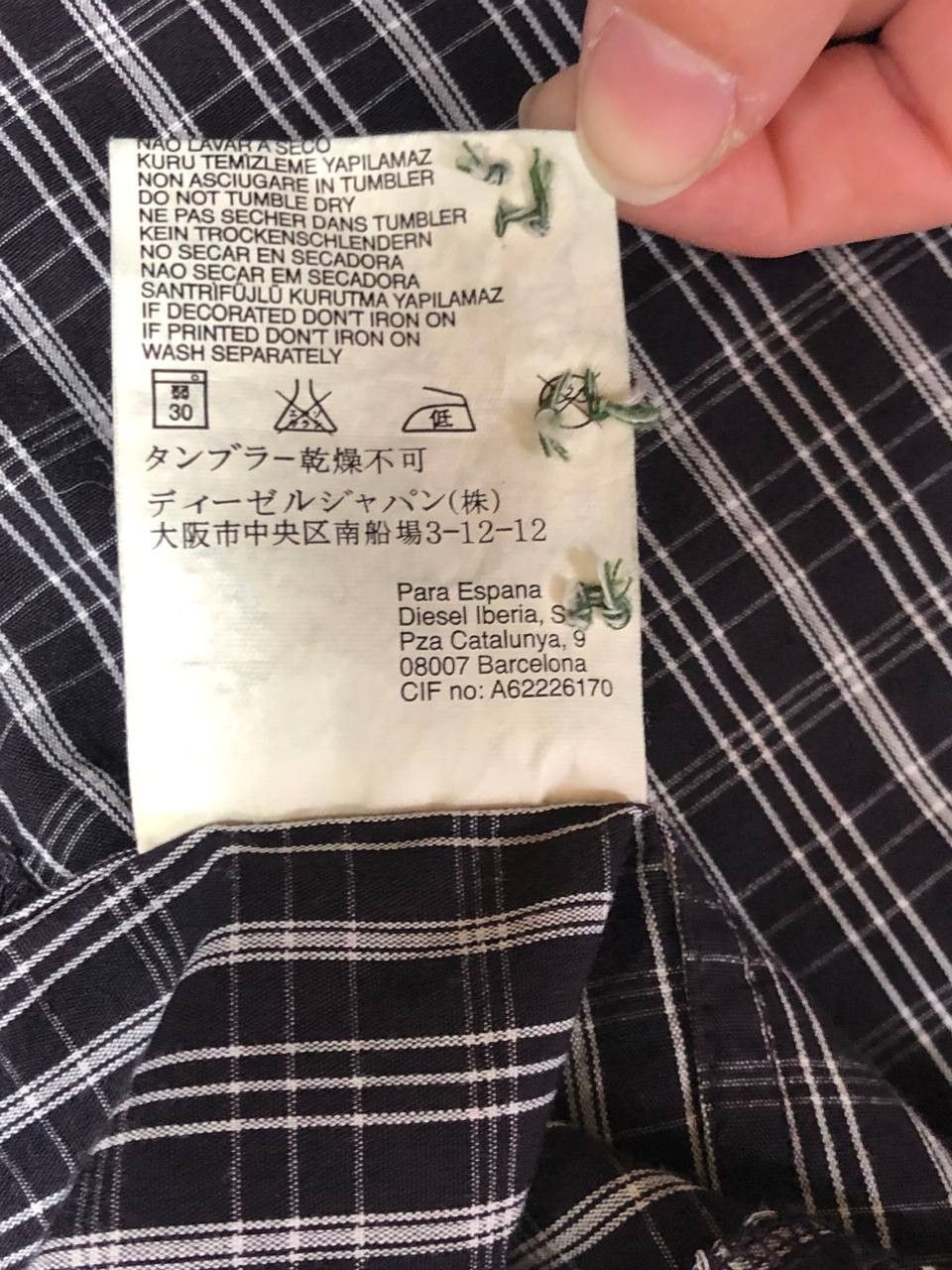 Diesel Vintage Diesel Classic Fit Button Up Shirt Size L Size US L / EU 52-54 / 3 - 5 Thumbnail