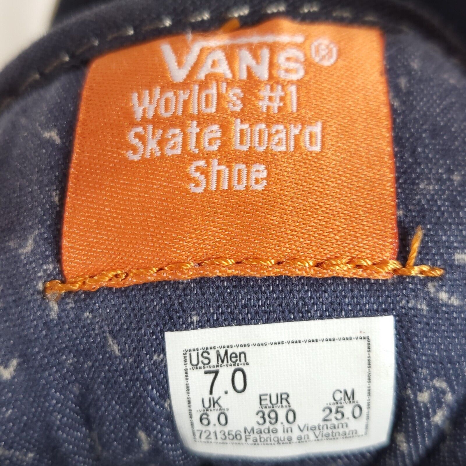 Vans Vans Off The Wall Pro Classic Shoe Mens Size 7 721356 Blue Size US 7 / EU 40 - 7 Thumbnail