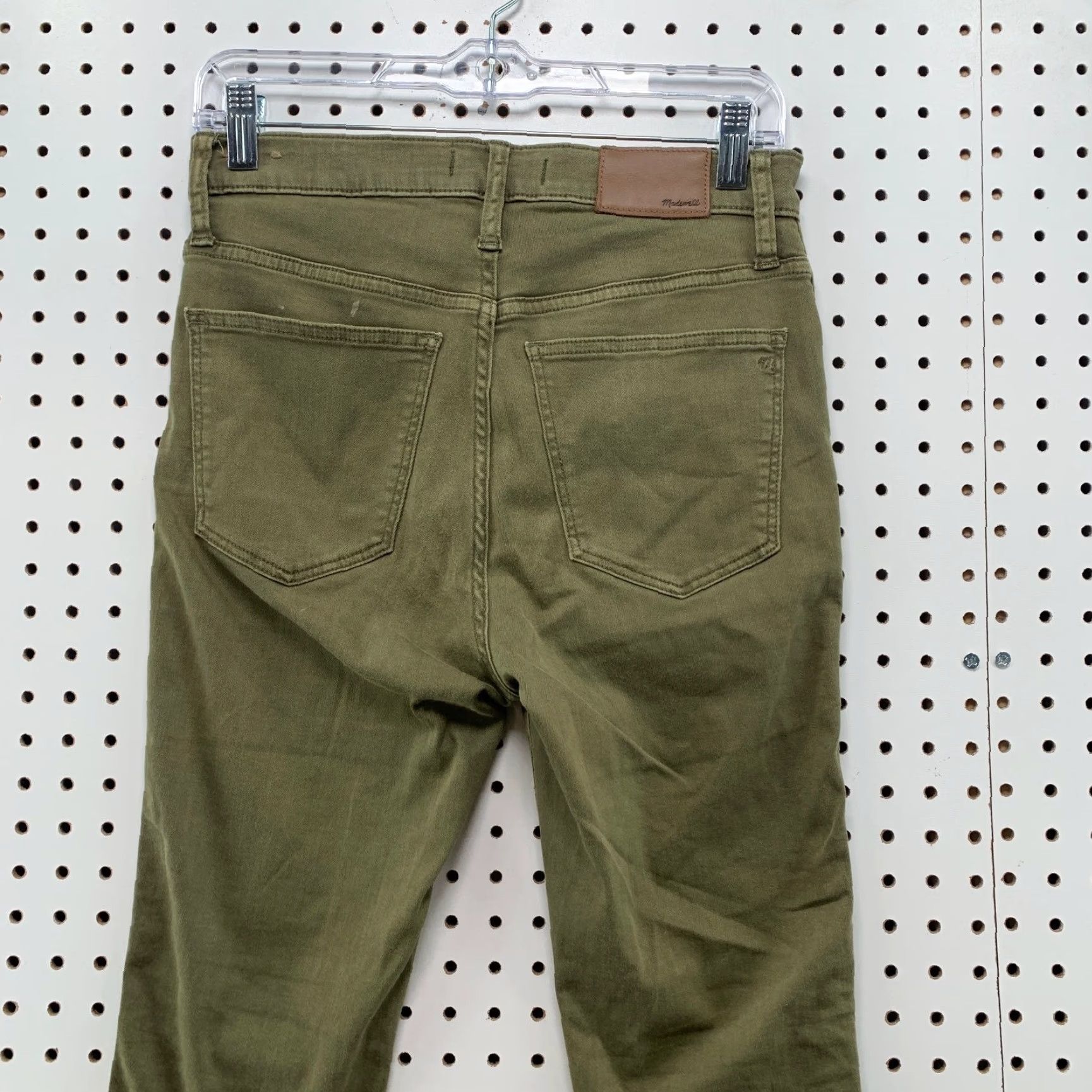Madewell Madewell Jeans 10" High Rise Skinny Jeans Size 27 Green Denim Pockets Stretch Size 27" / US 4 / IT 40 - 6 Thumbnail