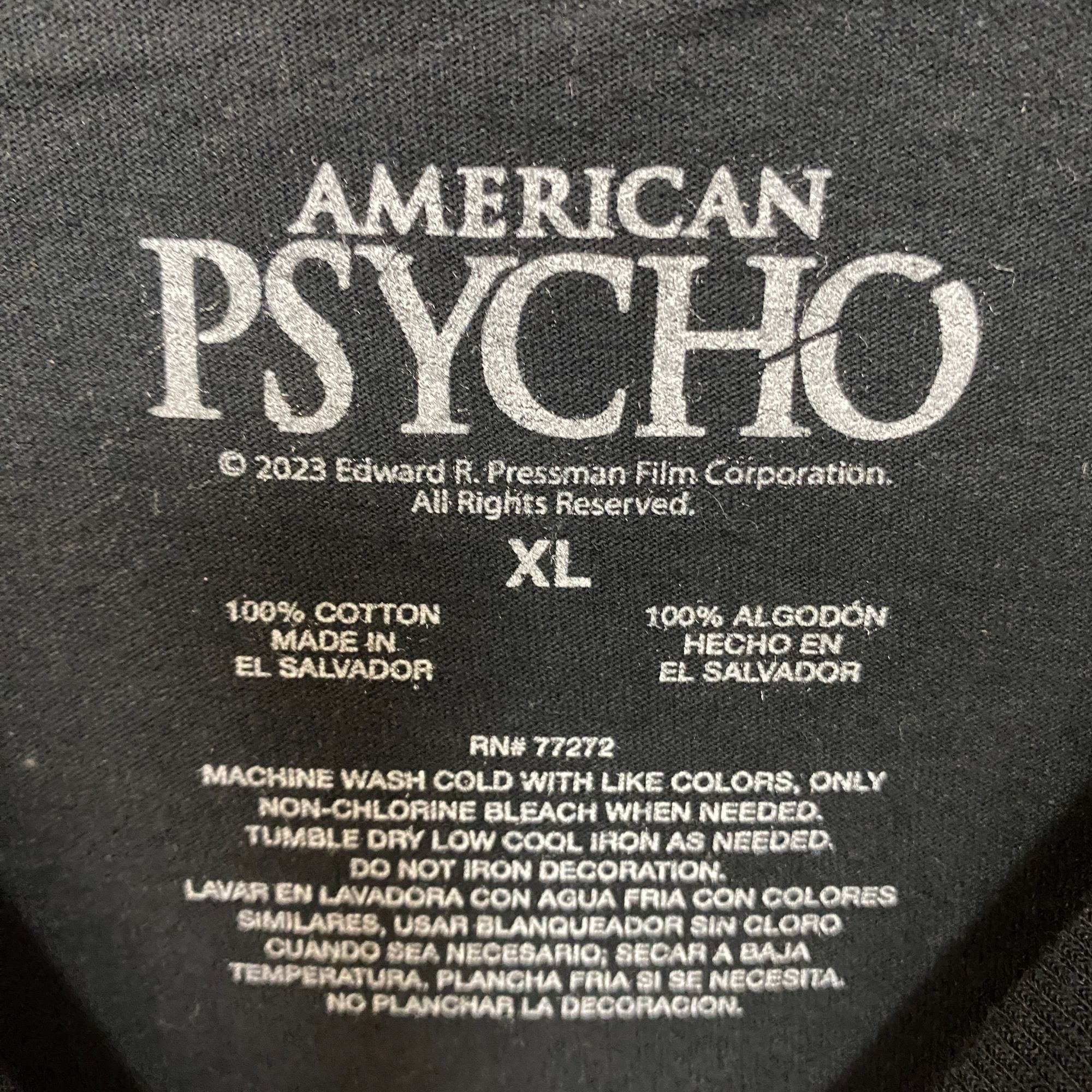 Other American Psycho Trio Horror Movie T-Shirt Size XL Size US XL / EU 56 / 4 - 4 Thumbnail