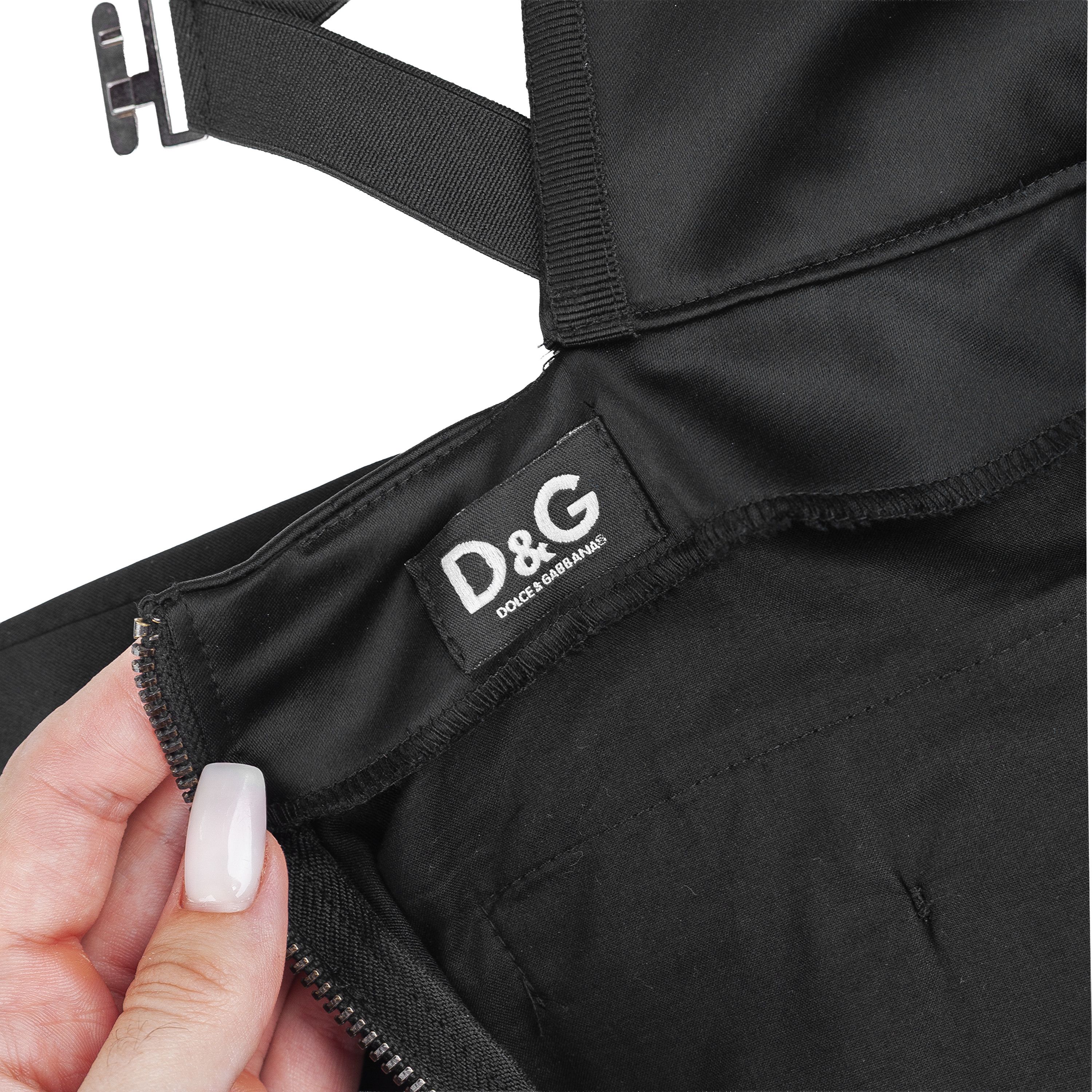 Dolce & Gabbana Dolce & Gabbana Black Corset Pencil Skirt Size 25" / US 0 / IT 36 - 4 Thumbnail
