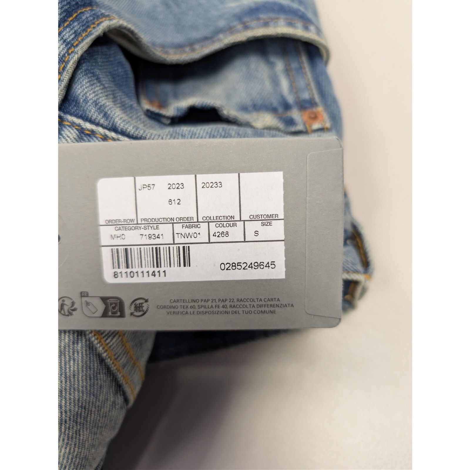 Balenciaga o1rshd1 Organic Blue Japanese Large Baggy Denim Jeans Blue Size US 30 / EU 46 - 22 Thumbnail