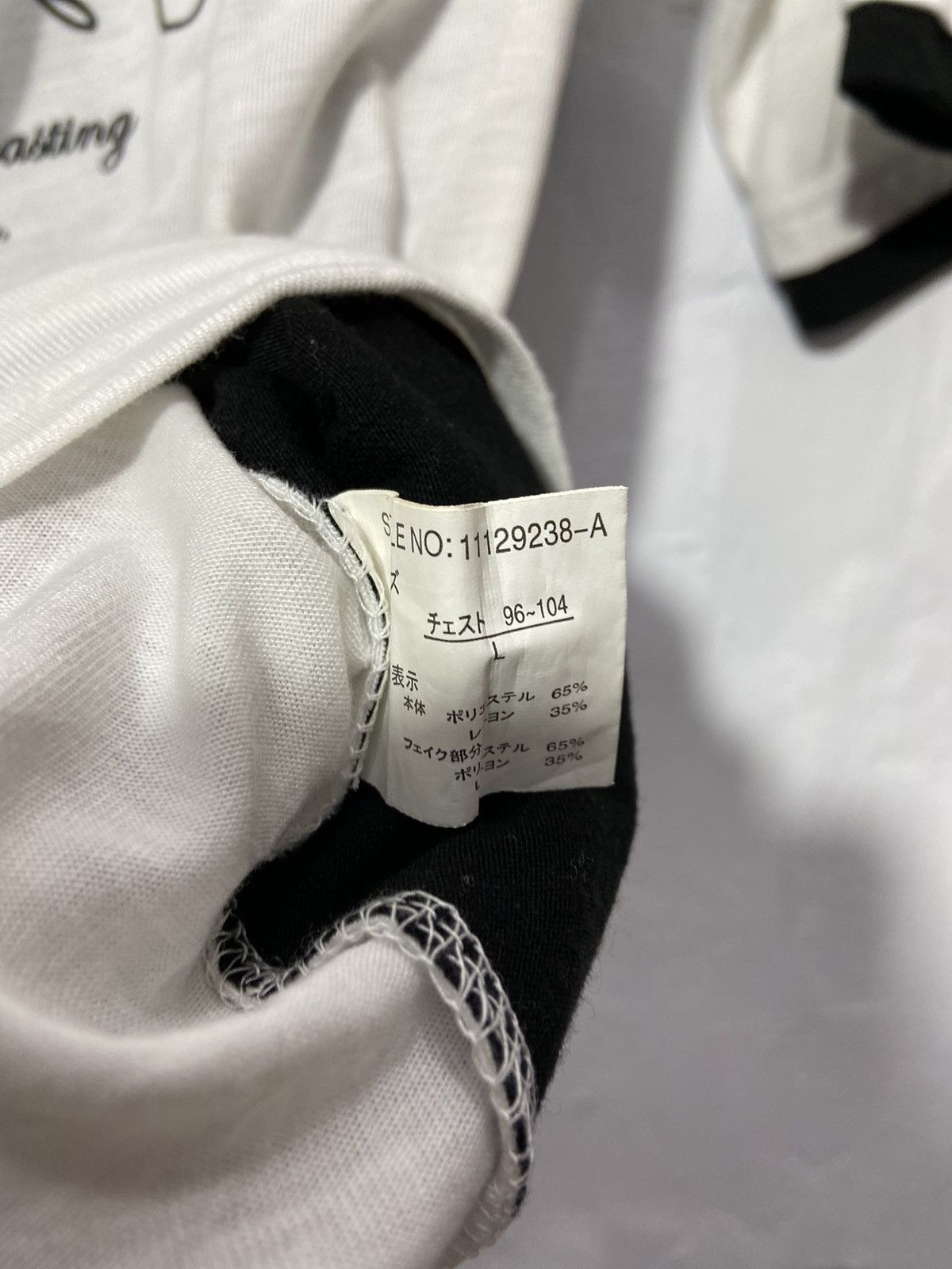 Beauty Beast × Japanese Brand Y2K Japanese Rock Poem Beaumere Double Layer Raglan Tshirt Size US M / EU 48-50 / 2 - 11 Thumbnail