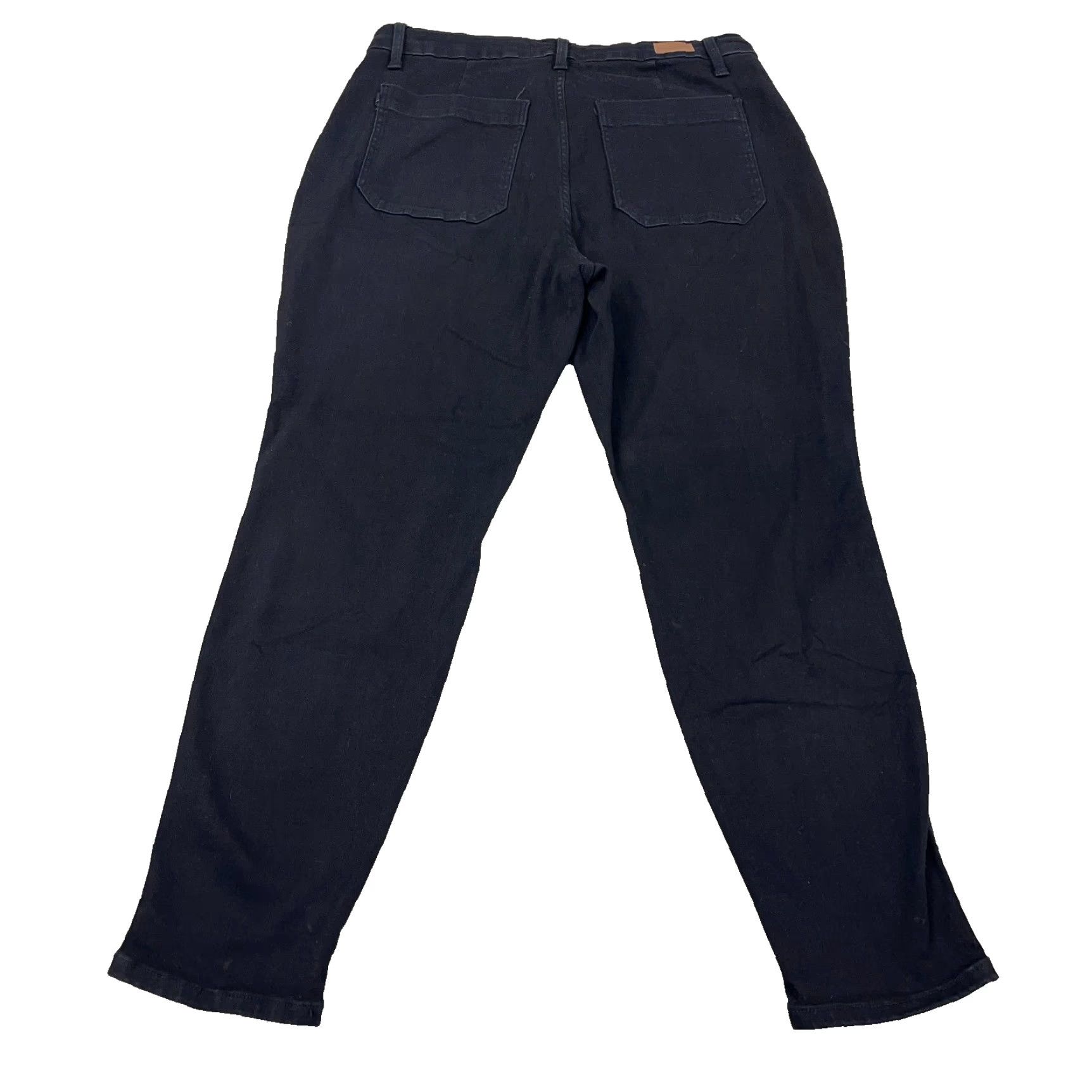 Denime Judy Blue Jeans Women 16W Black Denim Jogger Pants Drawstring Garment Dyed Pant Size 38" / US 16 / IT 52 - 2 Thumbnail