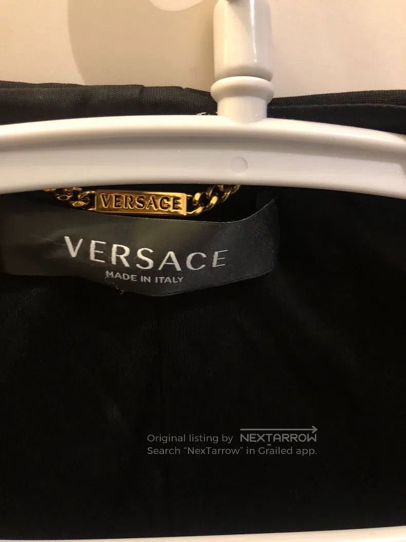 Versace Versace Three-dimensional shoulder pad jacket dress Size L / US 10 / IT 46 - 5 Thumbnail