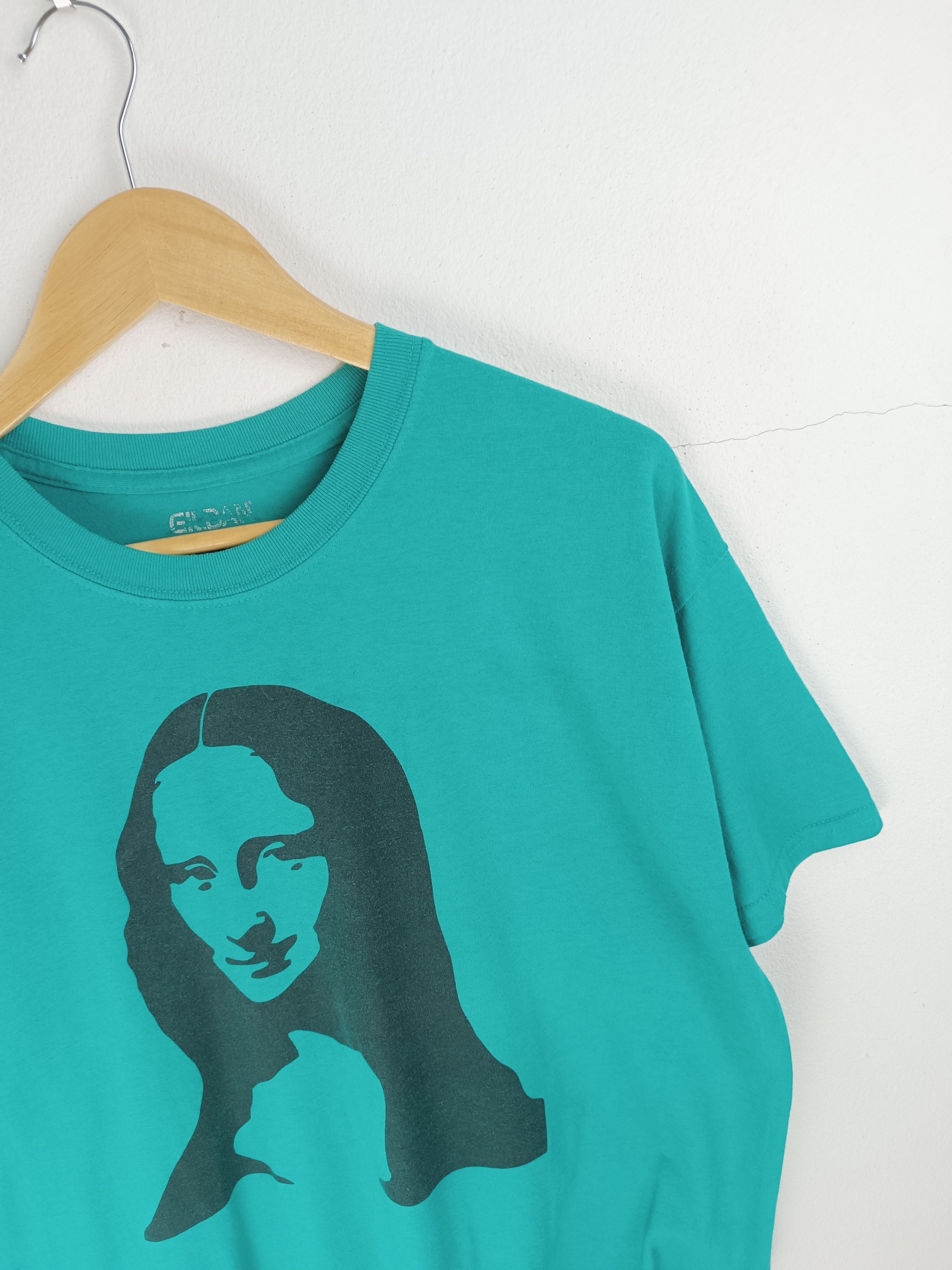 Vintage VINTAGE FADED MONALISA WISDOM ADULTS HUMOR TEE Size US L / EU 52-54 / 3 - 8 Thumbnail