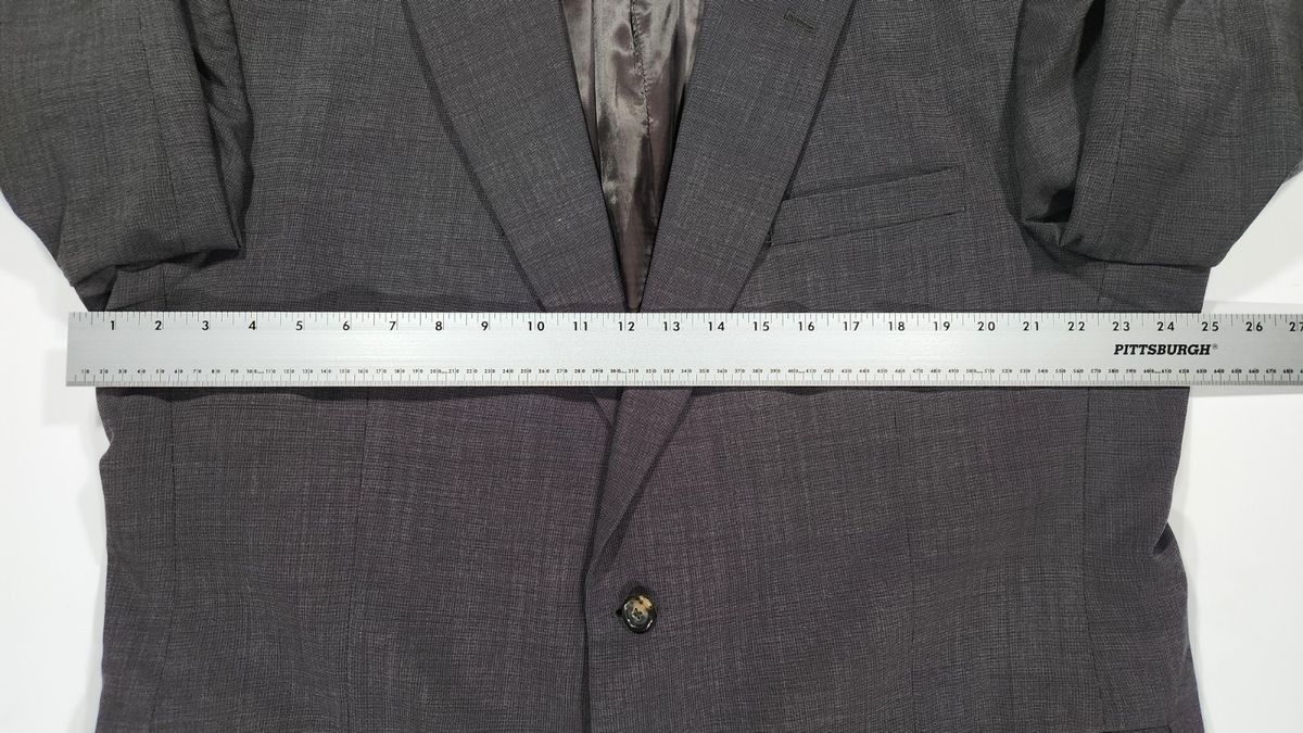 Jos. A. Bank Jos. A. Bank 100% Wool Suit Jacket Textured Charcoal 48L Size 48L - 5 Thumbnail