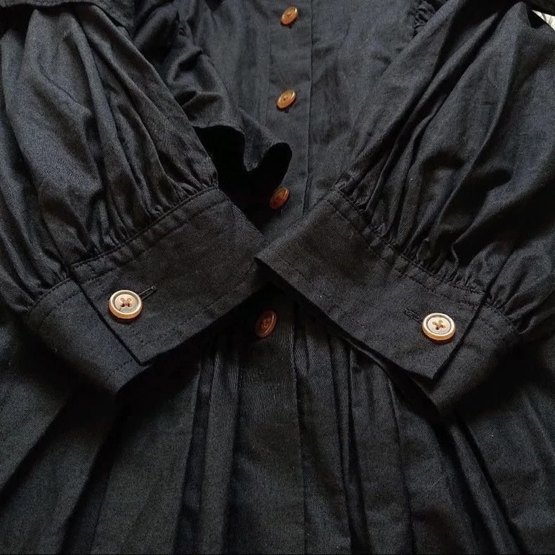 Vivienne Westwood Vivienne Westwood size00 Loose cotton shirt with ruffled ed Size L / US 10 / IT 46 - 6 Thumbnail