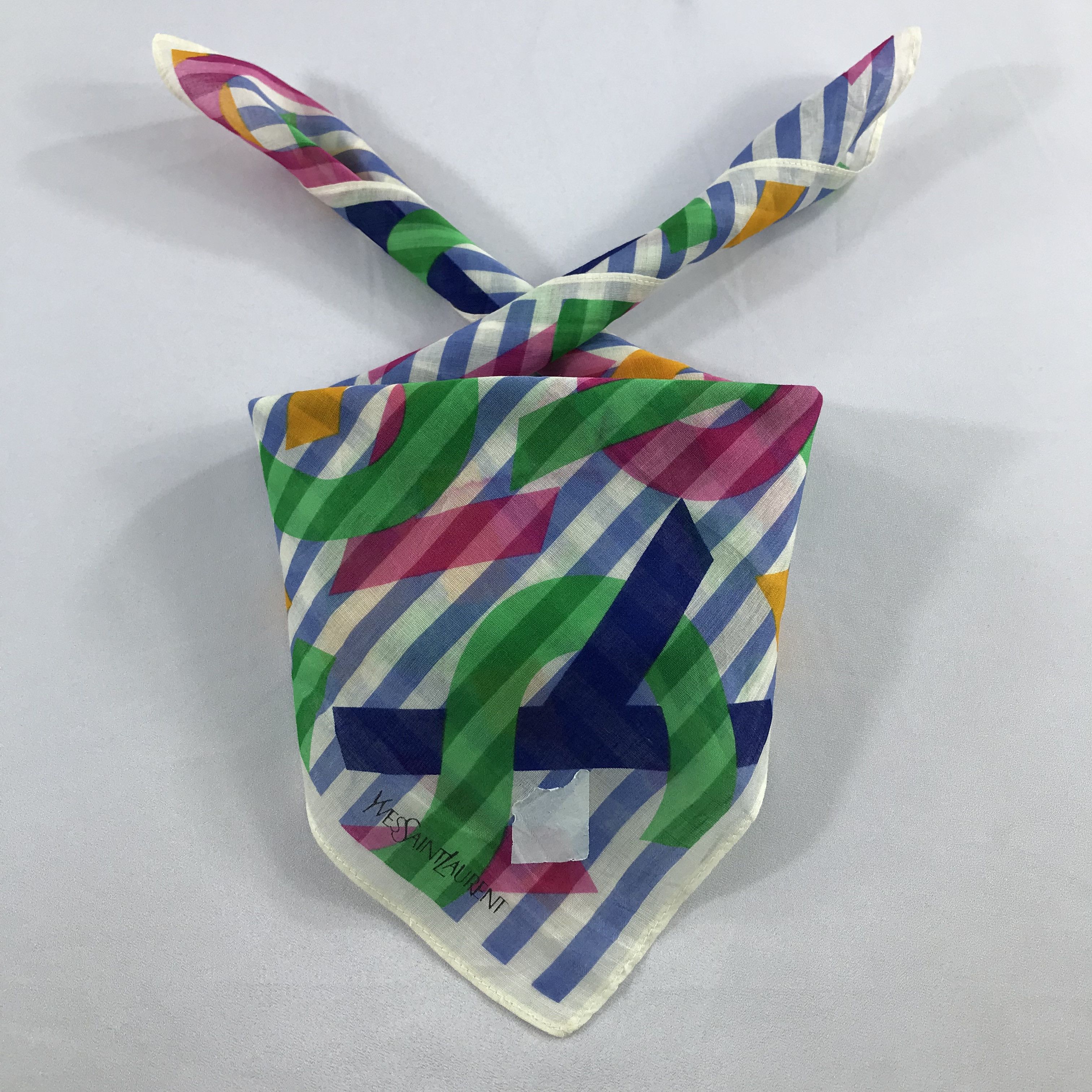 Vintage × Yves Saint Laurent Yves Saint Laurent Bandana / Handkerchief/Neckerchief -S2561 Size ONE SIZE - 3 Thumbnail