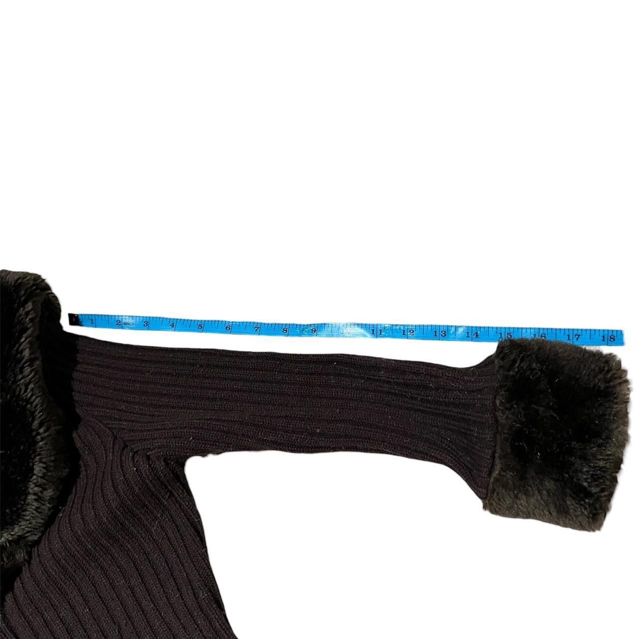 Other Brown faux fur trim long cardigan Size S / US 4 / IT 40 - 4 Thumbnail