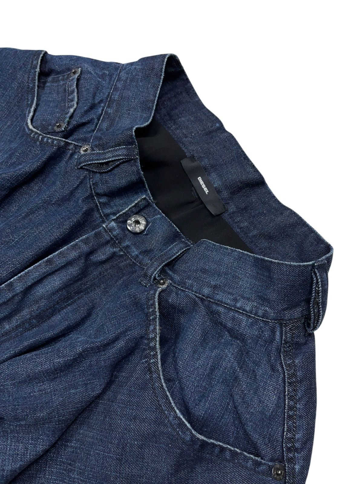 Diesel × Vintage Vintage y2k Diesel Pleated Denim Skirt Size 27" / US 4 / IT 40 - 7 Thumbnail