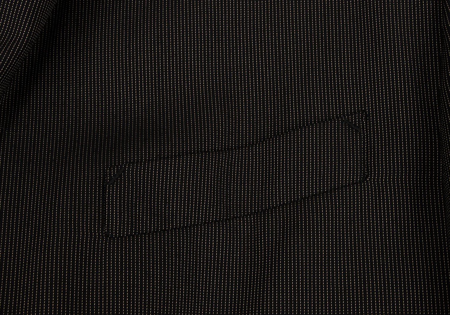 Jean Paul Gaultier Pinstripe Double Jacket in Black Brown, Size 50 Size US M / EU 48-50 / 2 - 6 Thumbnail