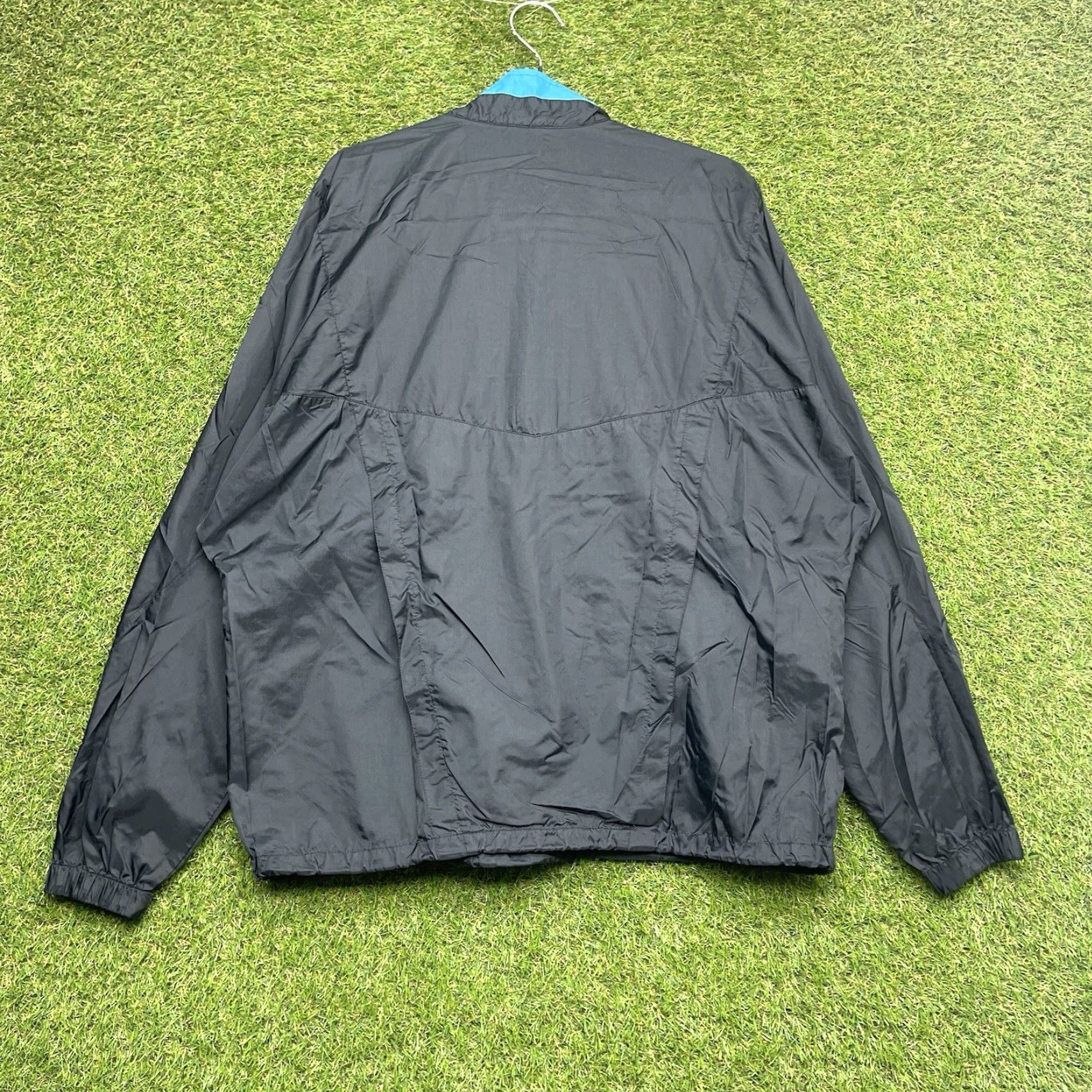 Nike VINTAGE Nike Track Jacket Womens XL Black 80s Windbreaker Full Zip Size XL / US 12-14 / IT 48-50 - 2 Thumbnail
