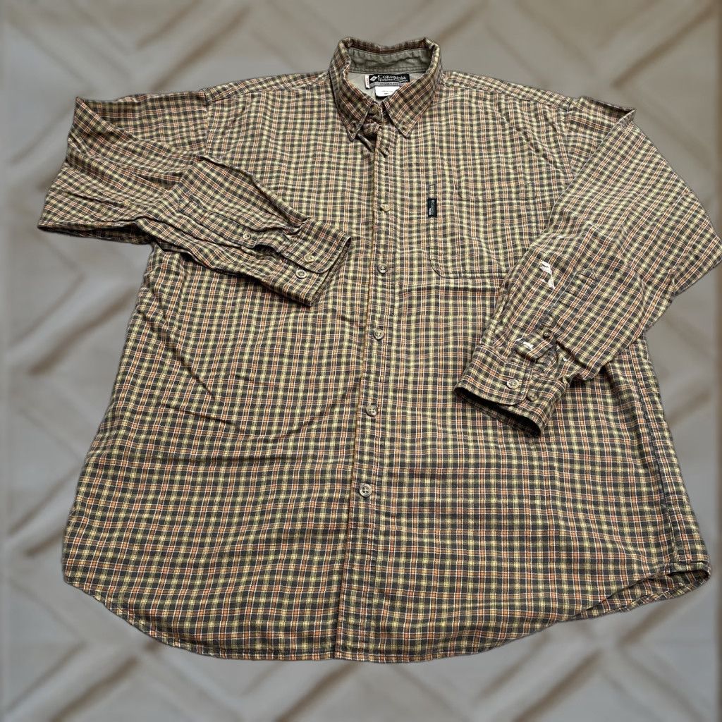 Vintage Columbia Shirt Men L Brown Plaid Flannel Long Sleeve Button-Up Casual Outdoor Size US L / EU 52-54 / 3 - 1 Thumbnail