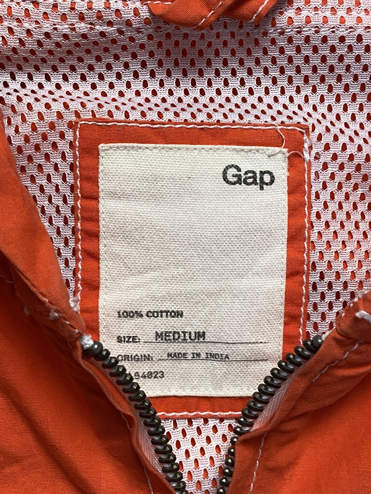 Gap 03/13' GAP Striped Hooded Lava Orange V/304206 Size US M / EU 48-50 / 2 - 6 Thumbnail