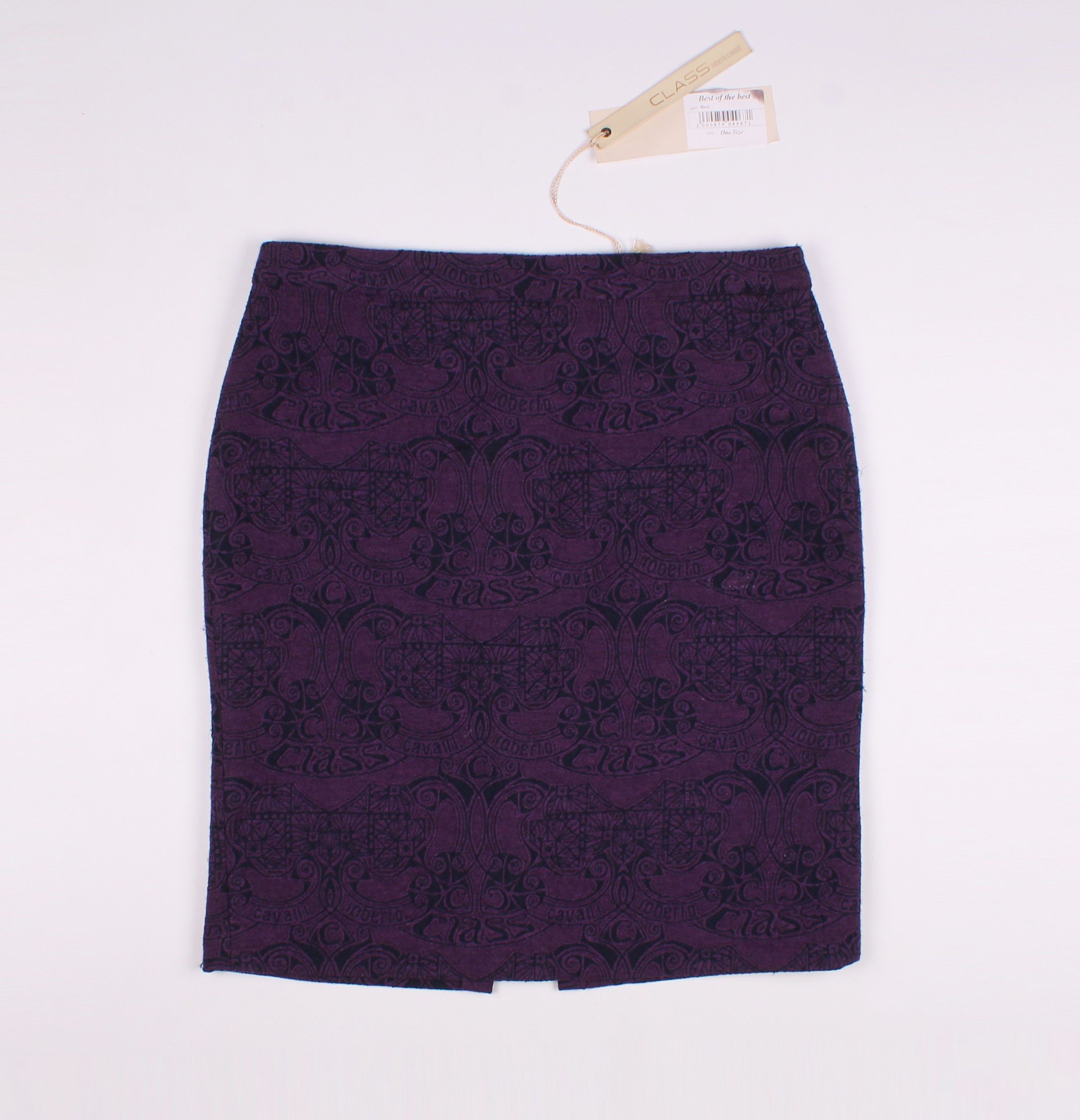 Roberto Cavalli × Vintage Roberto Cavalli Class Vintage Monogram Purple Skirt Size 30" / US 8 / IT 44 - 4 Thumbnail