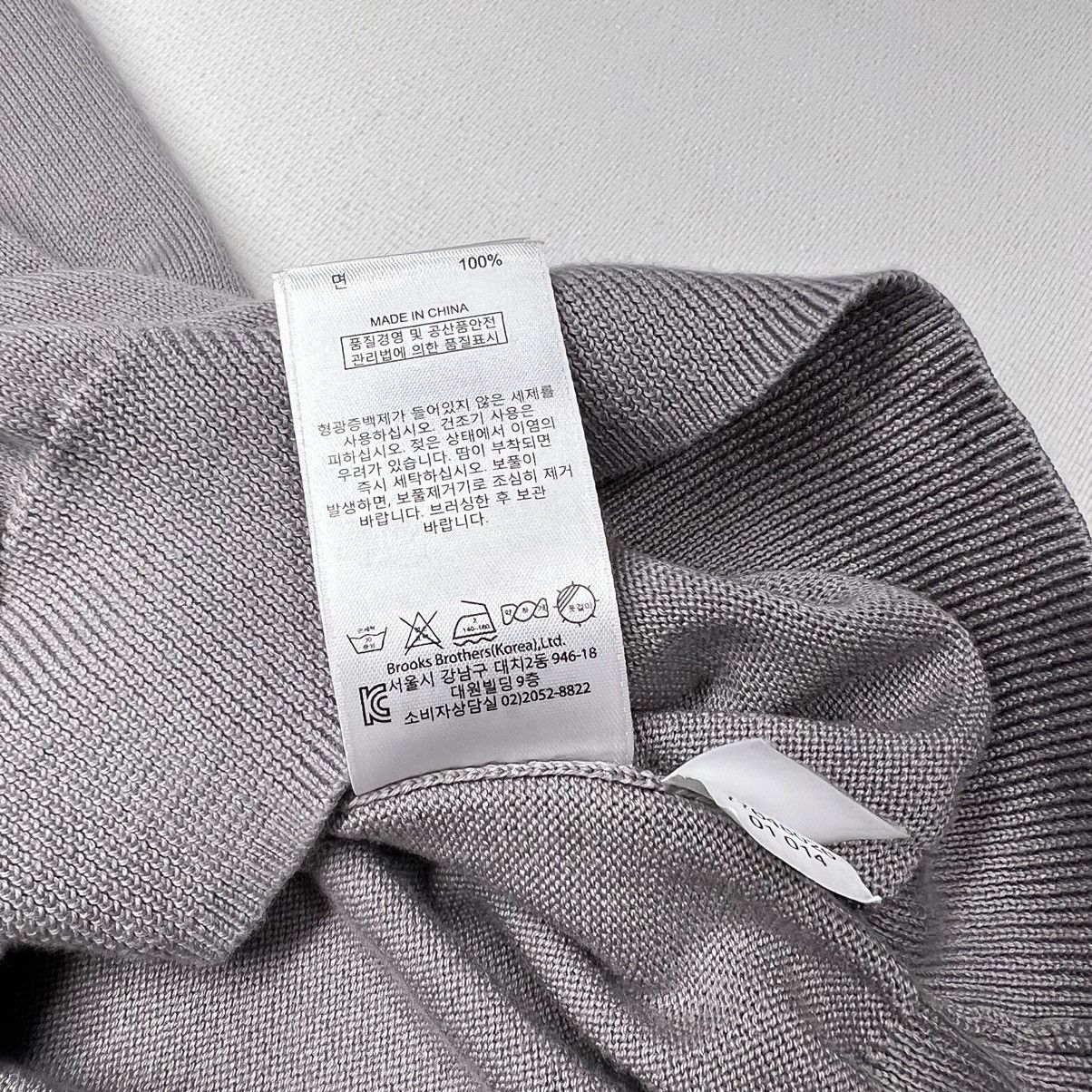 Brooks Brothers Brooks Brothers Sweater Grey V-Neck Pullover Supima Cotton Size US M / EU 48-50 / 2 - 7 Thumbnail