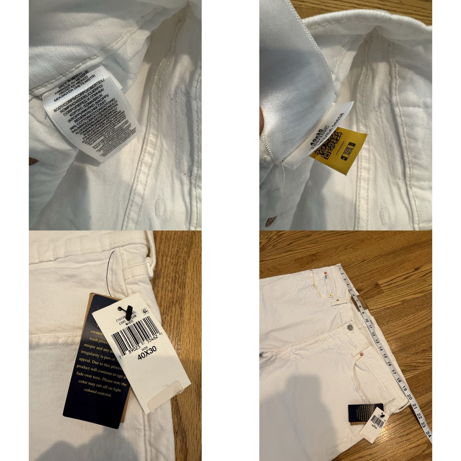 Polo Ralph Lauren Polo Ralph Lauren Varick Slim Straight Jeans Denim Pants Men Size 40x30 White New w/imperf Size US L / EU 52-54 / 3 - 9 Thumbnail