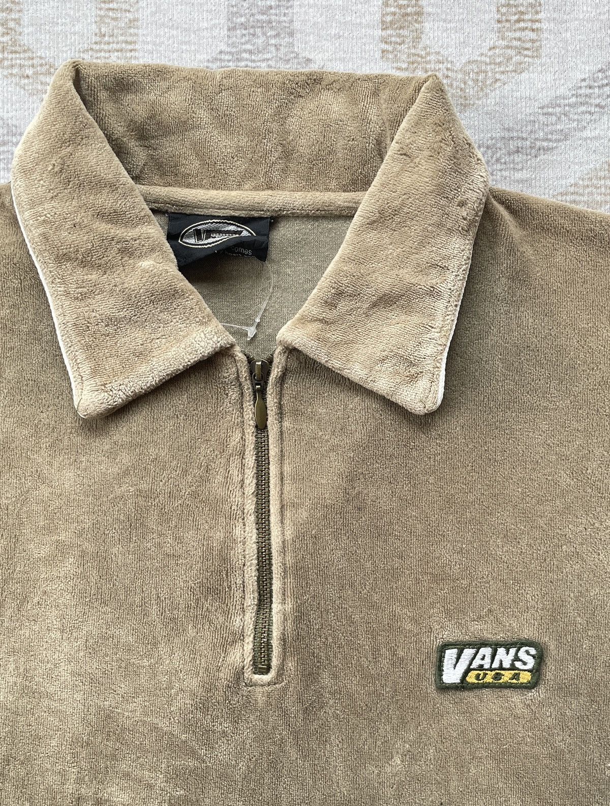 Vans Vintage Vans Half Zipper Polo Fleece Size US L / EU 52-54 / 3 - 4 Thumbnail
