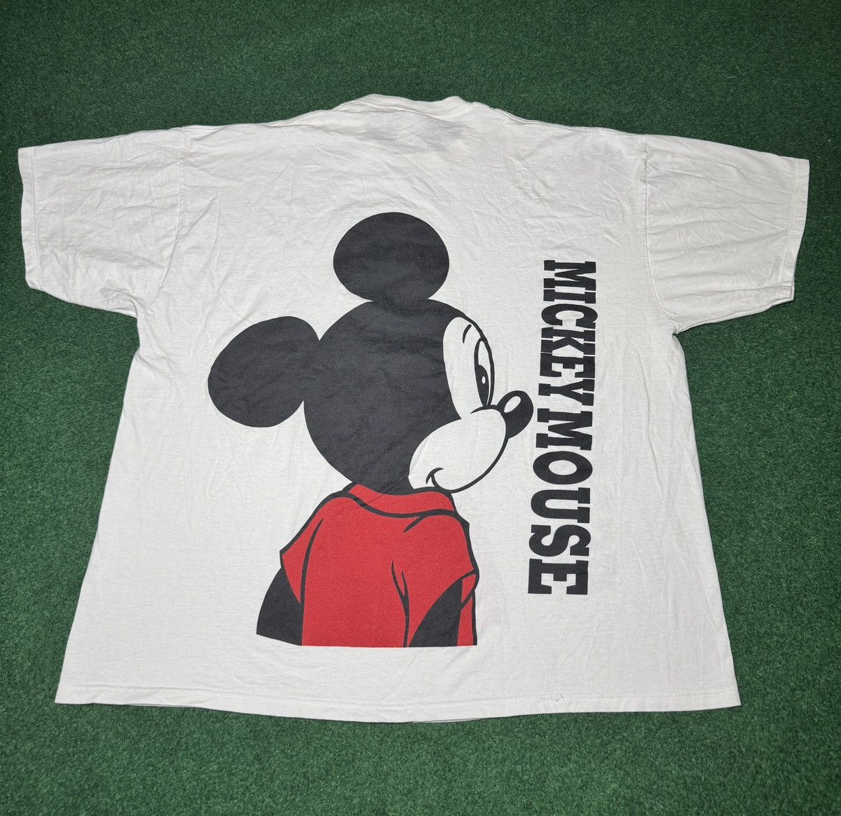Disney × Vintage Vtg 90s Disney Retro Mickey Mouse Double Sided Boxy T Shirt Size US XXL / EU 58 / 5 - 3 Thumbnail