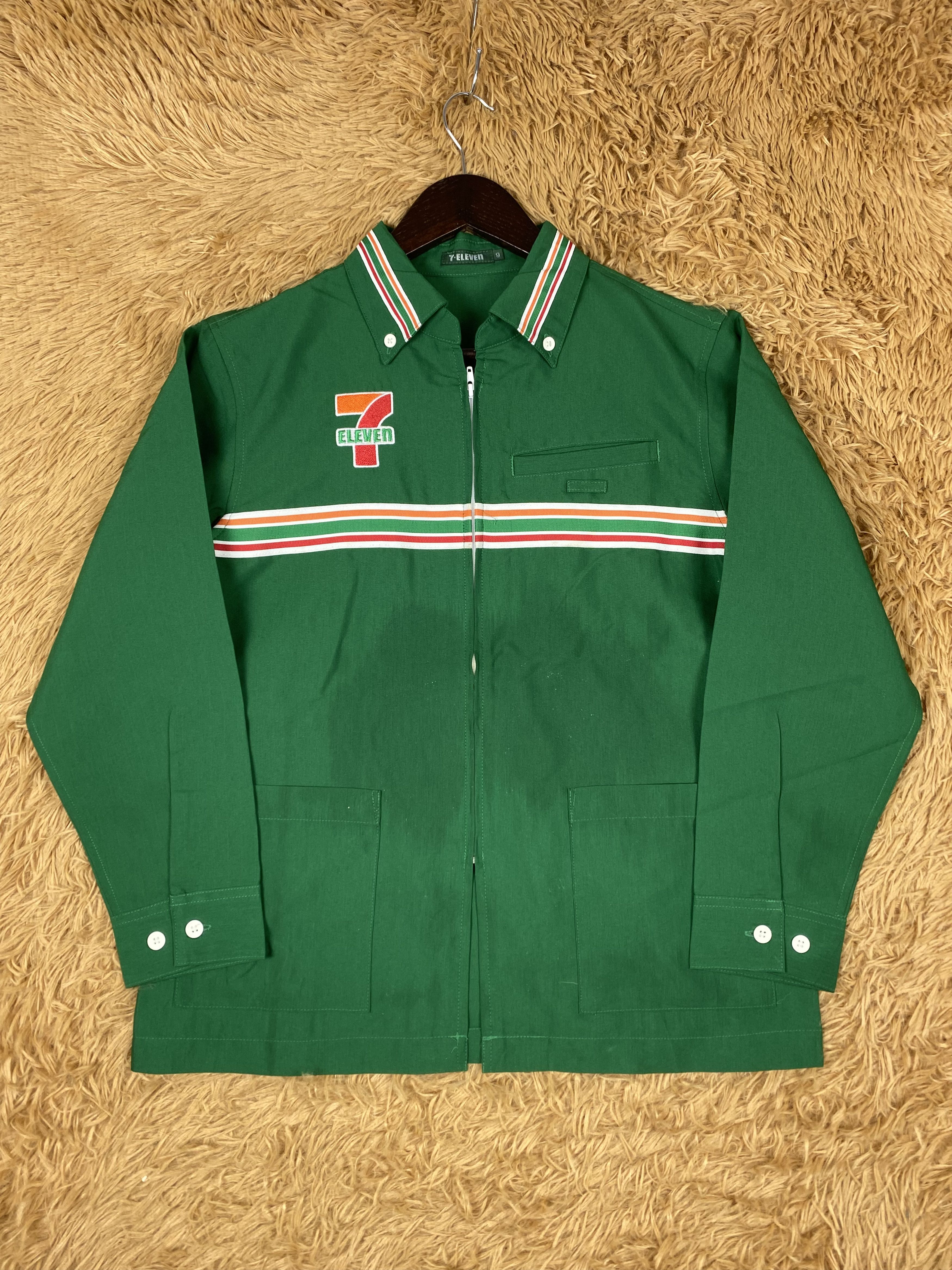 Japanese Brand Vintage 7 Eleven Zip Up Jacket DJ0933 Size US S / EU 44-46 / 1 - 4 Thumbnail