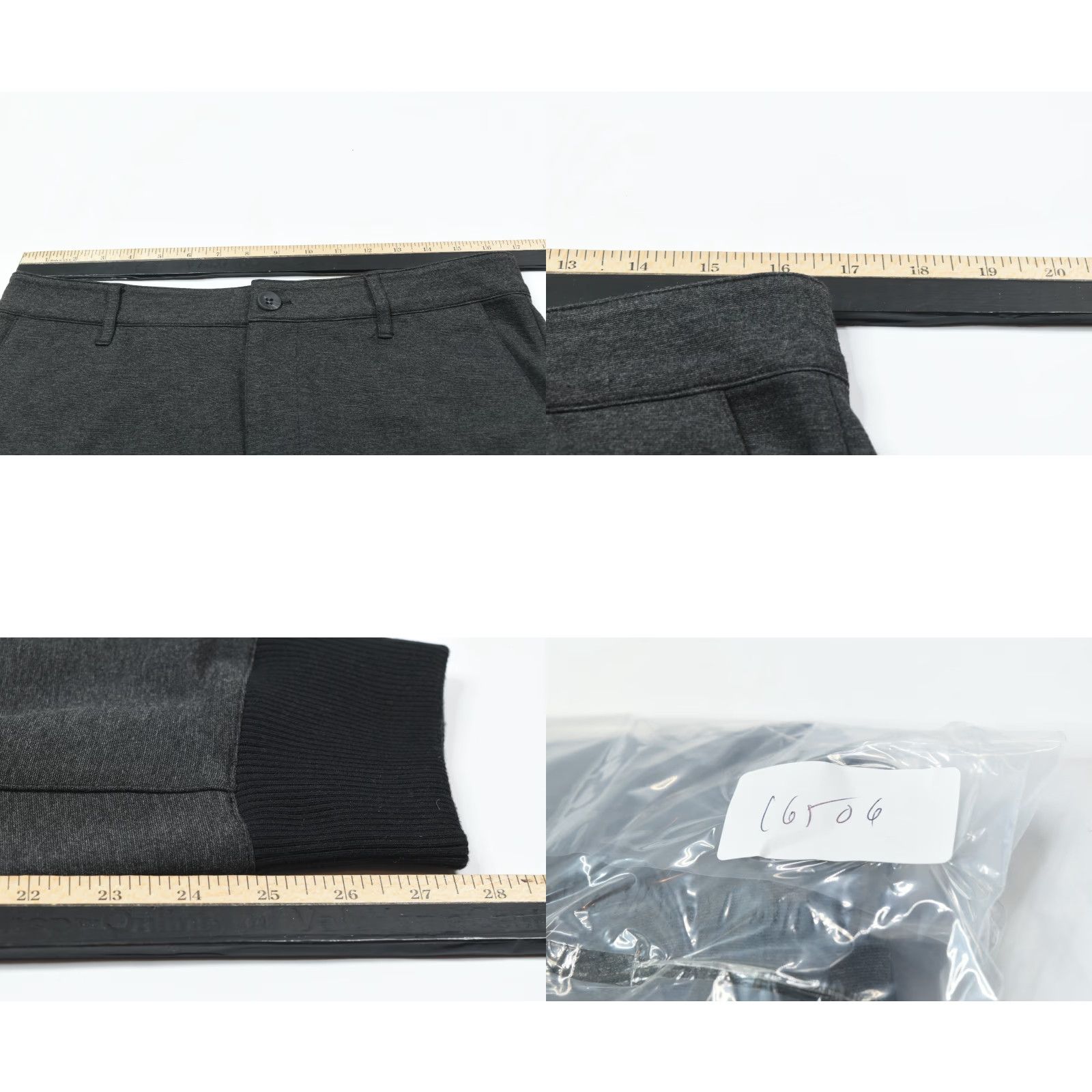Paige Paige Elmwood Joggers Mens 32 Gray Black Stretch Tapered Slim Fit Pants Size US 32 / EU 48 - 8 Thumbnail